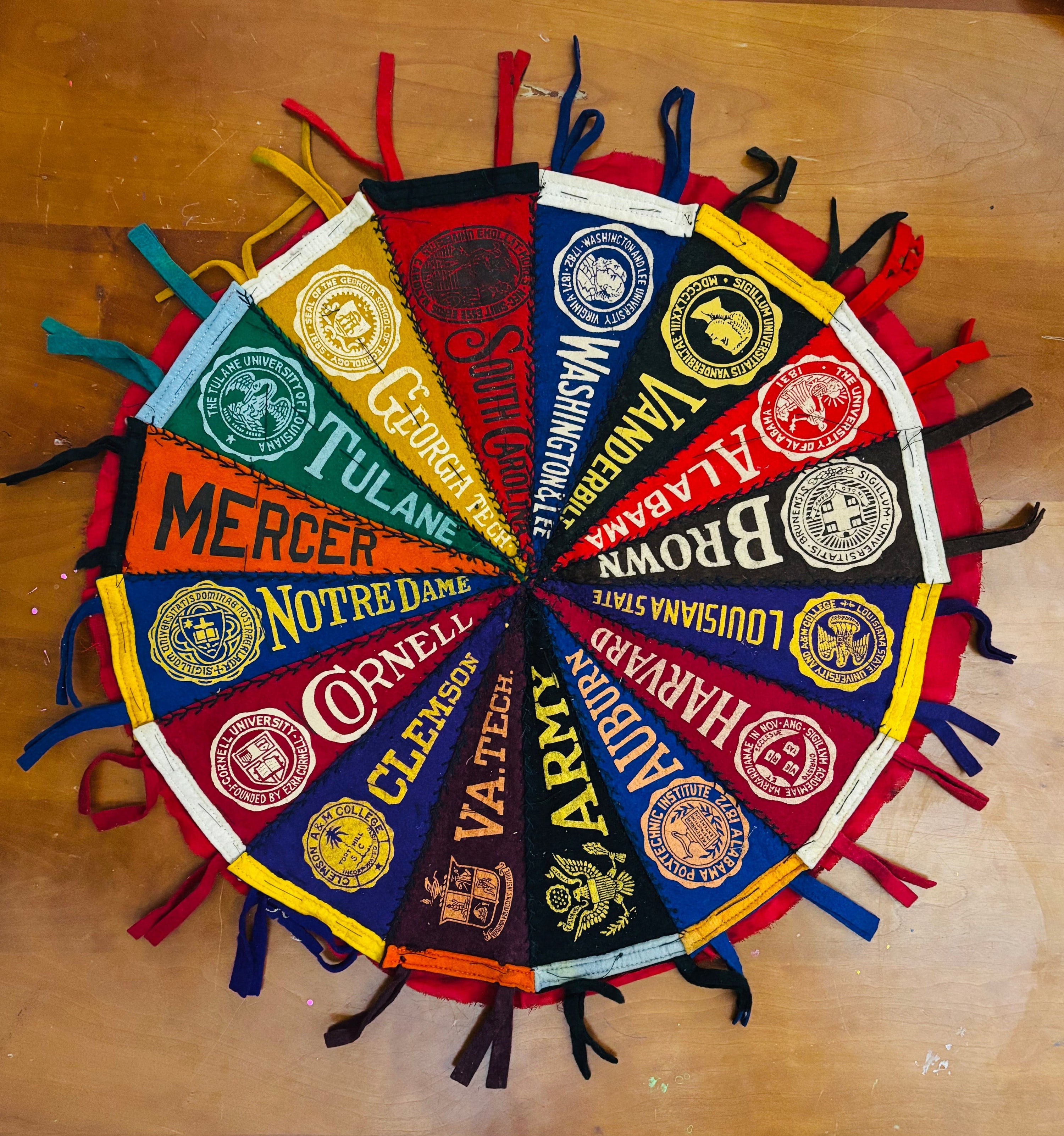 Americana Memories Vintage Pennants and Memorabilia Vintage University of Louisiana Pennant