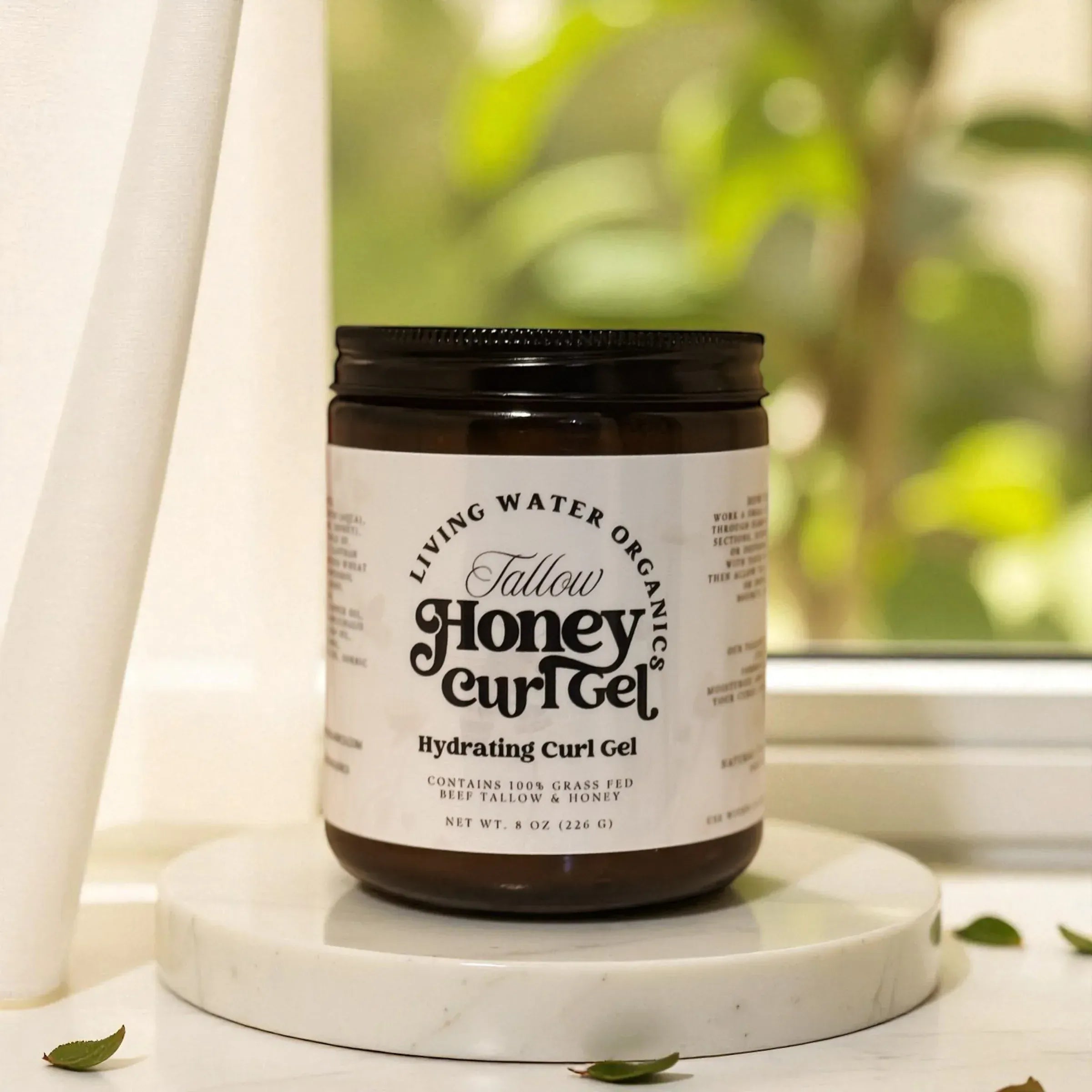 Living Water Organics Tallow Honey Curl Gel (Strong Hold)