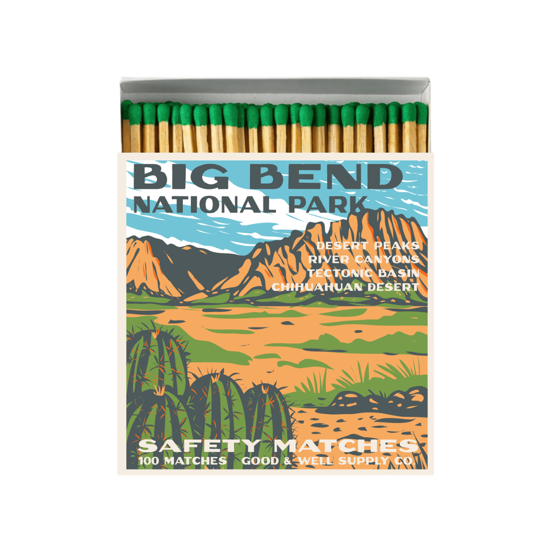 Good & Well Supply Co. Big Bend Vintage National Park Cabin Matches