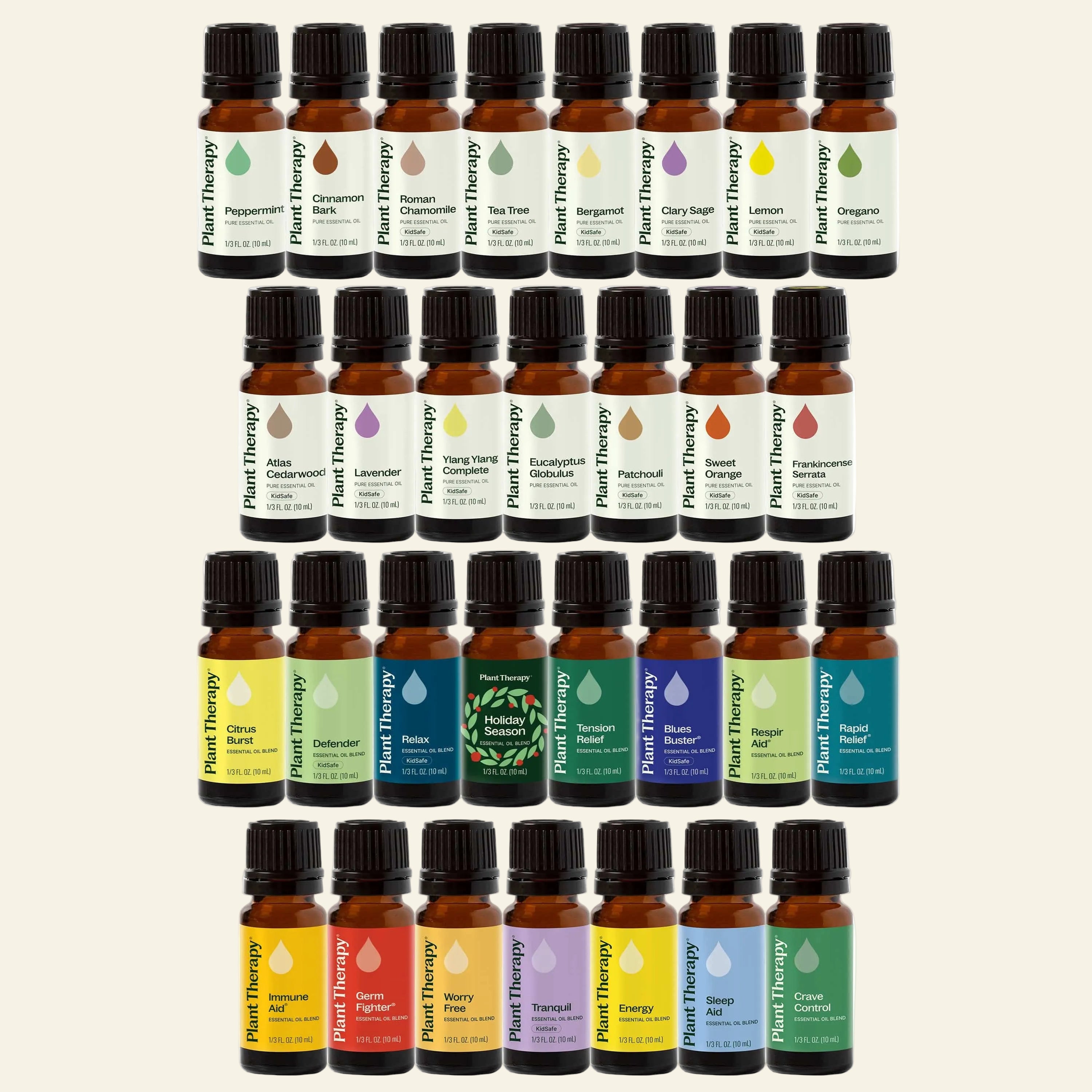 Plant Therapy Essential Oil 15 & 15 Essential Oil Set with Carrying Case