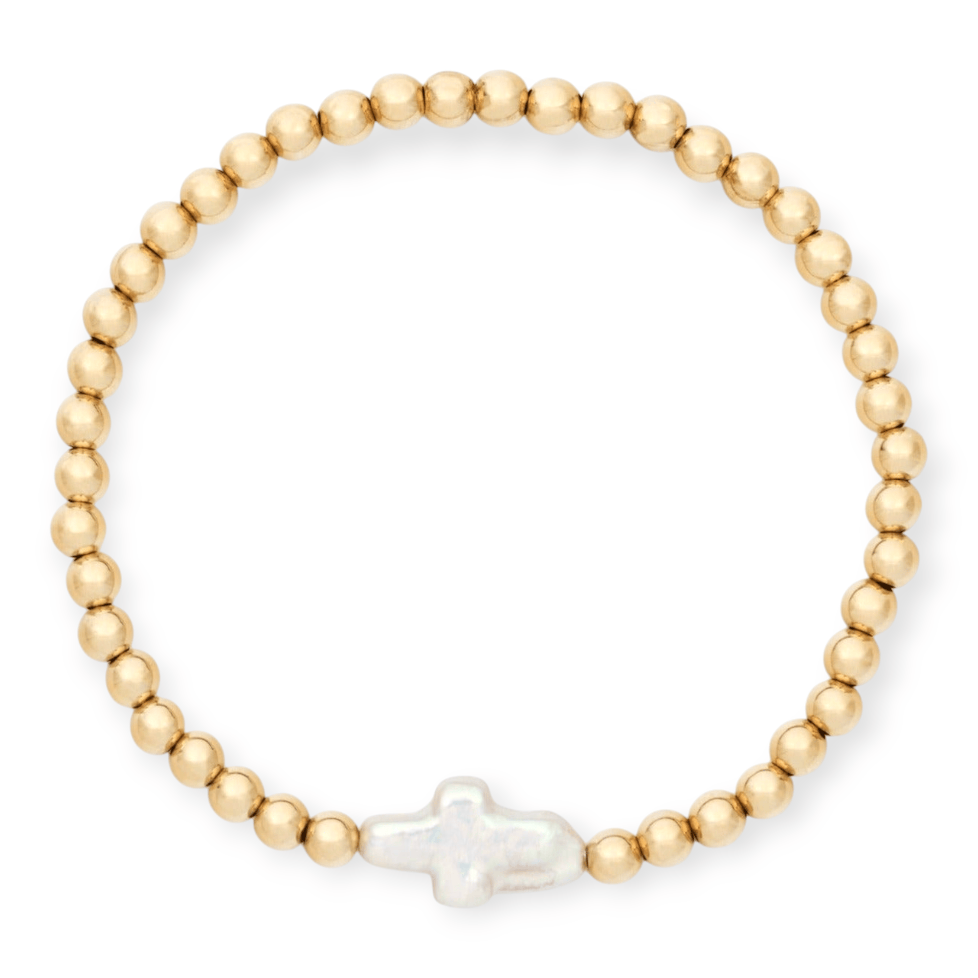 Cuffed by Nano LLC Pearl Cross Juno Bracelet