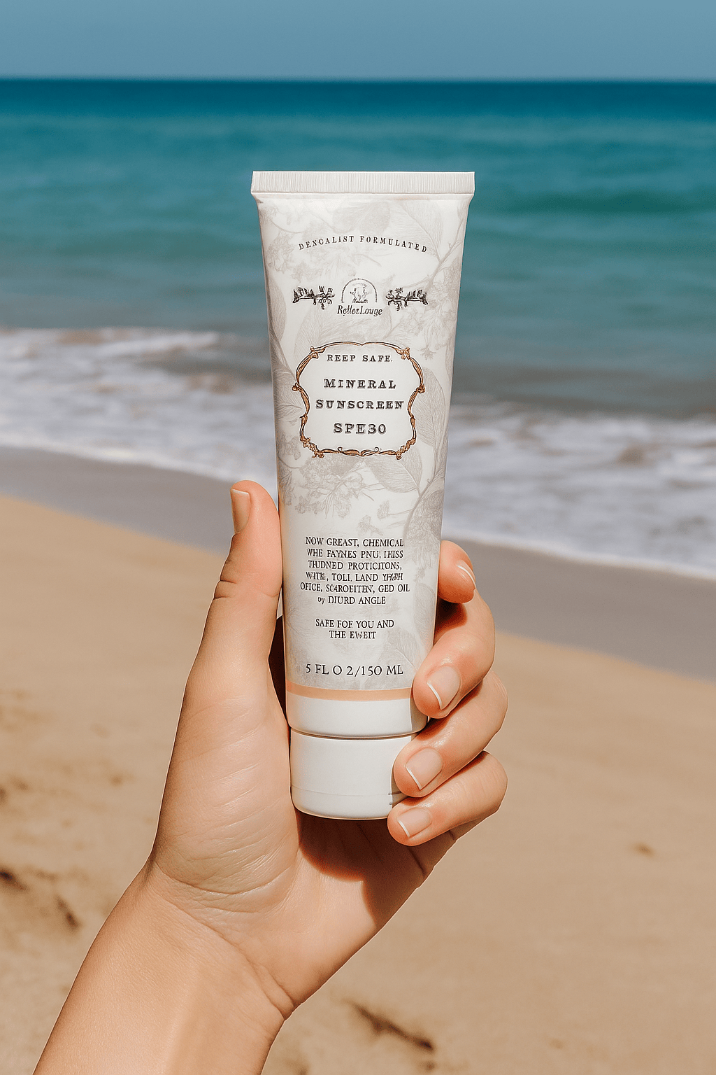 Roots and Leaves, LLC Reef Safe Vegan Mineral Face and Body Sunscreen with Tremella Mushroom