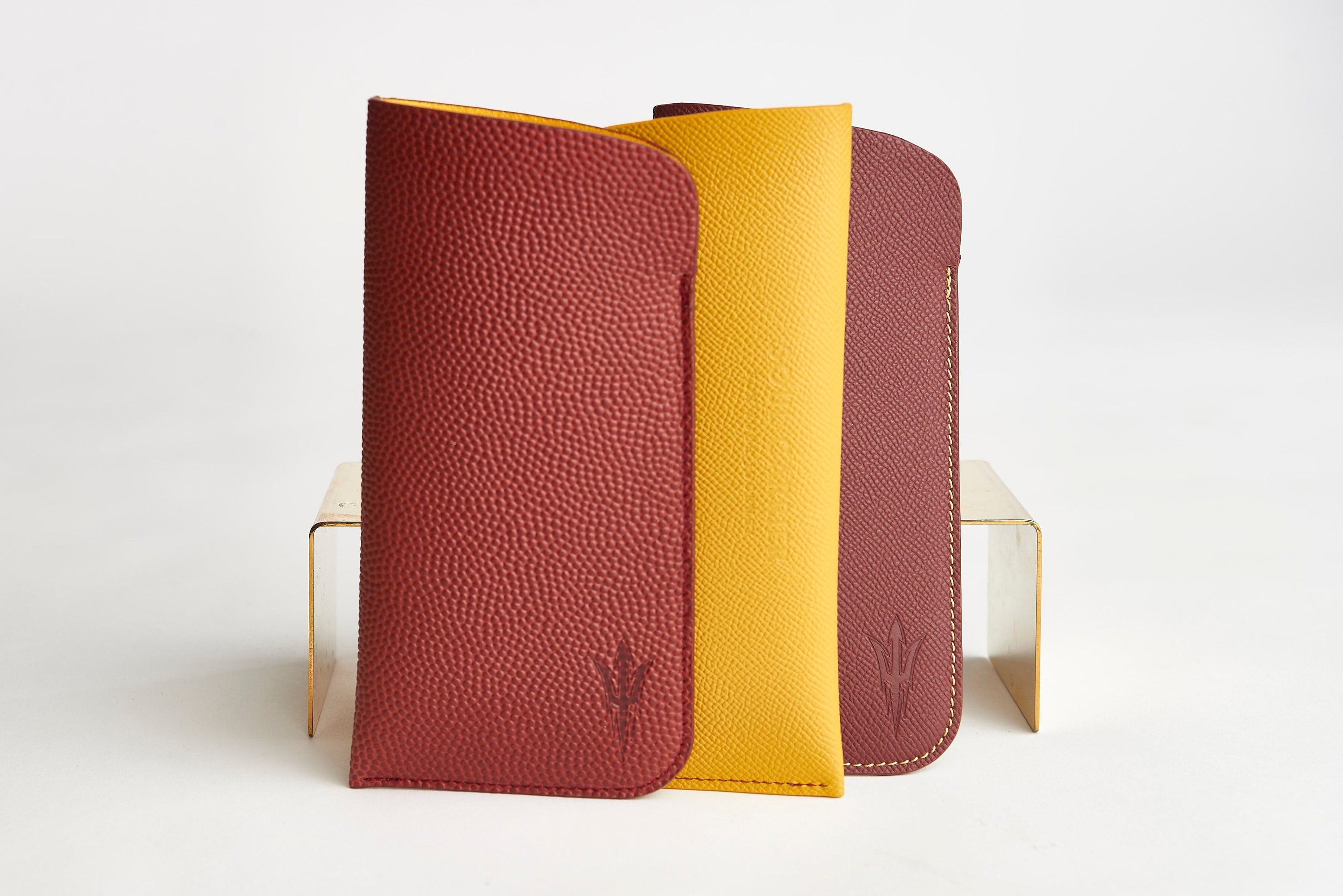 SOUL CARRIER ASU Maroon Epsom Leather Sunglass Case Holder