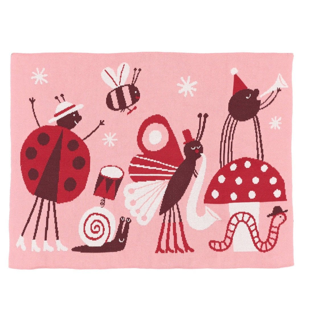 Biquette Baby Blanket Summer in Egyptian Cotton Bug Band - Baby & Kid&