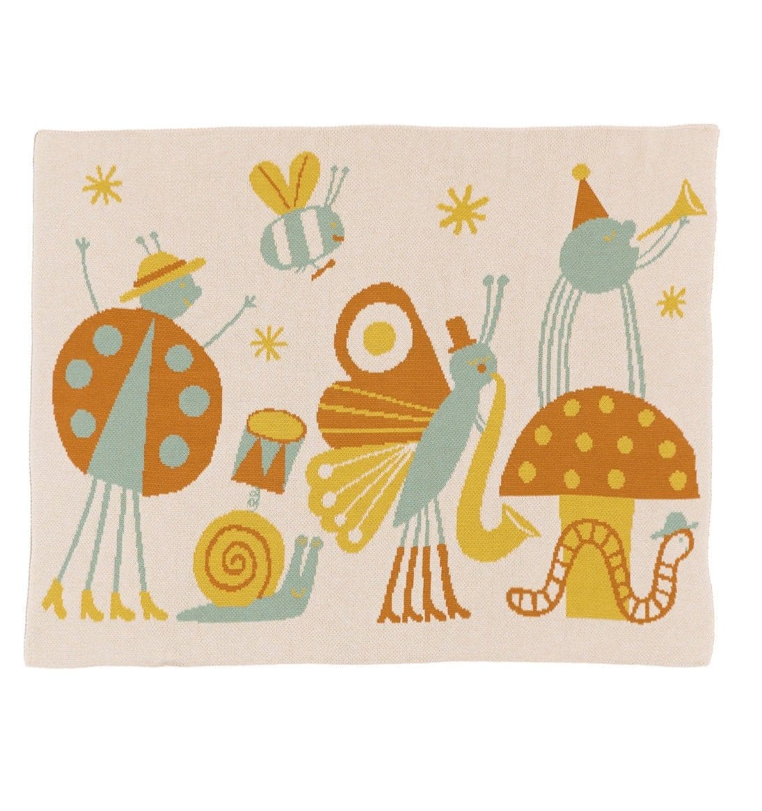 Biquette Baby Blanket Winter in Egyptian Cotton Bug Band - Baby & Kid&