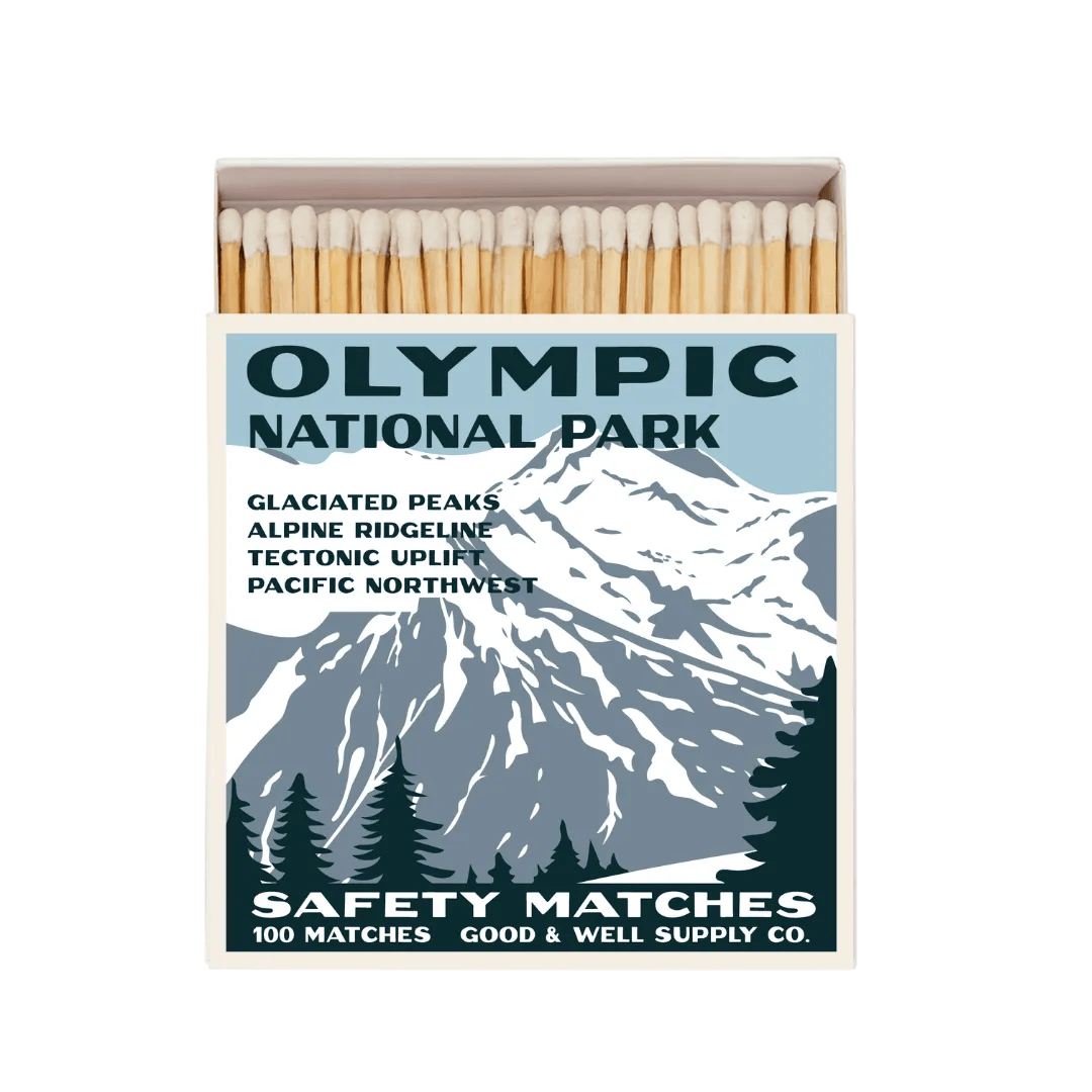 Good & Well Supply Co. Olympic Mountains Vintage National Park Cabin Matches
