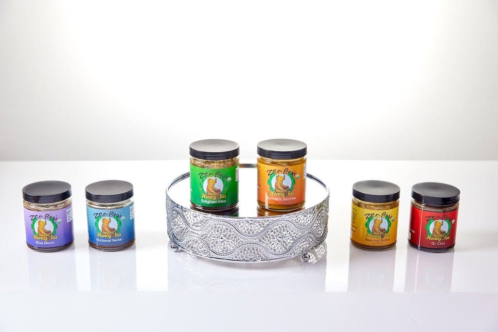 Zenbear Honey Tea mix-and-match 3-Flavor Honey Tea Mini Assortment – Organic Wellness Gift Set (3 x 3 oz)