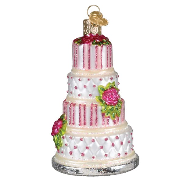 Old World Christmas 4 X 2.5 X 2.5 / 32708 Elegant Wedding Cake Ornament