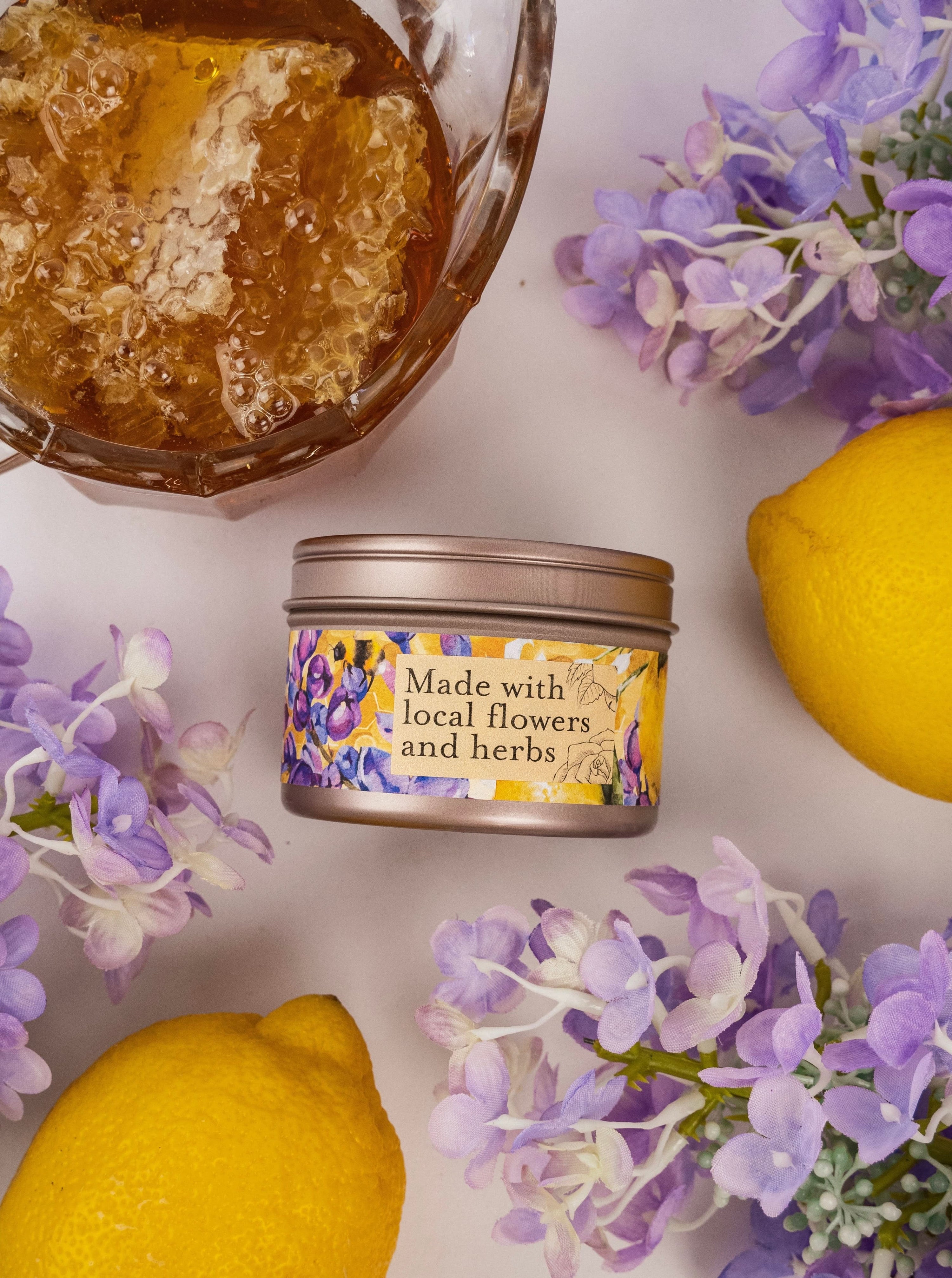 Ash & Rose candle NECTAR Lilac Lemon Honey Candle