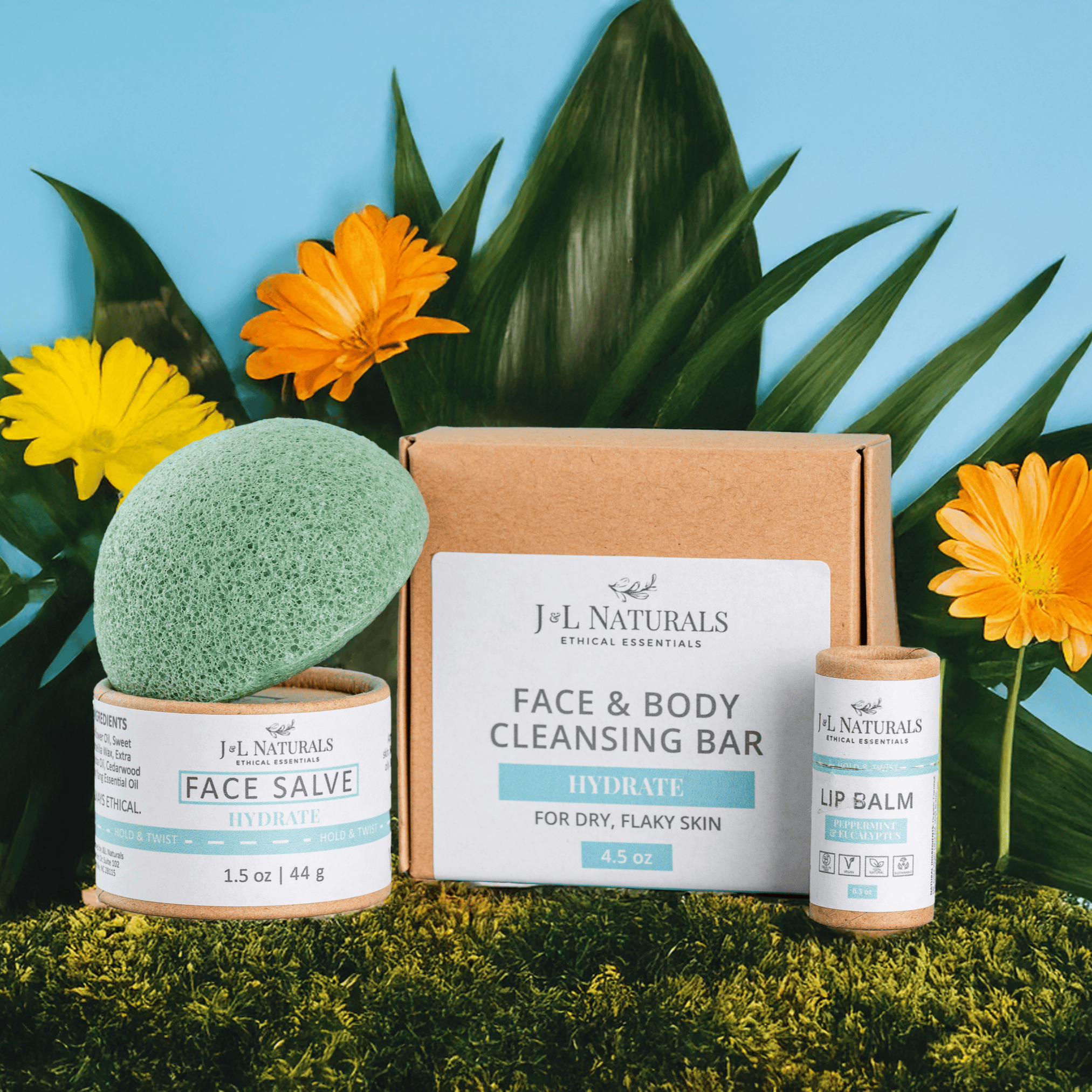 J&L Naturals Skin Regimen Kit Essentials Skin Regimen Kit (4-Piece Set)