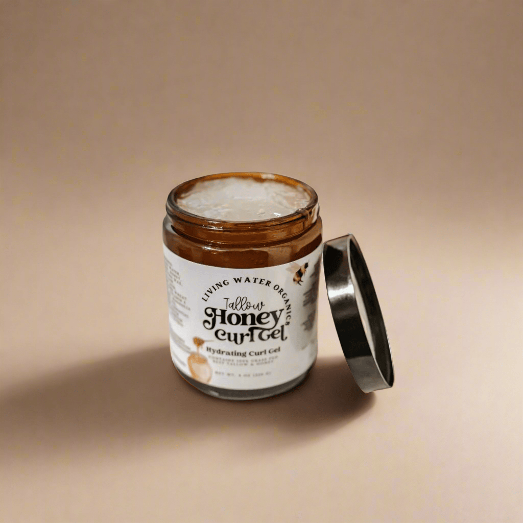 Living Water Organics Tallow Honey Curl Gel (Strong Hold)