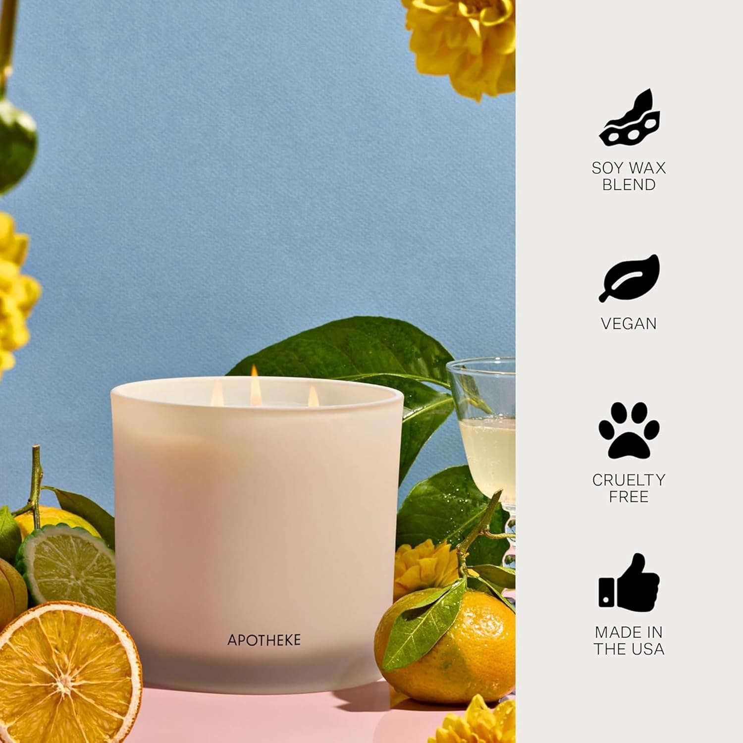 Bergamot Tangerine 3-Wick Candle