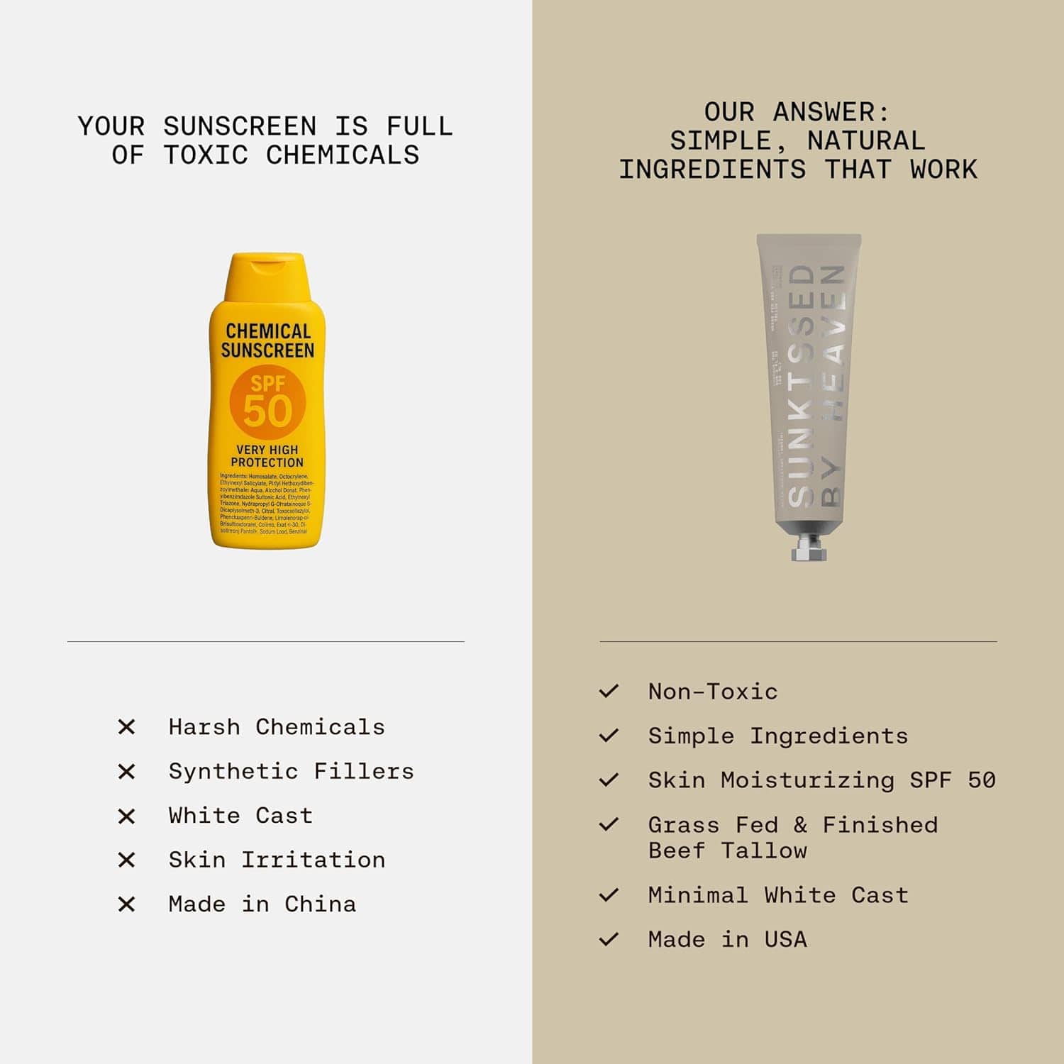 Sunkissed By Heaven Tallow Sunscreen SPF 50