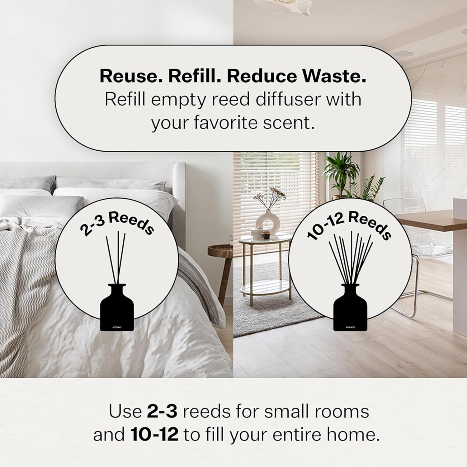 Charcoal Reed Diffuser Refill