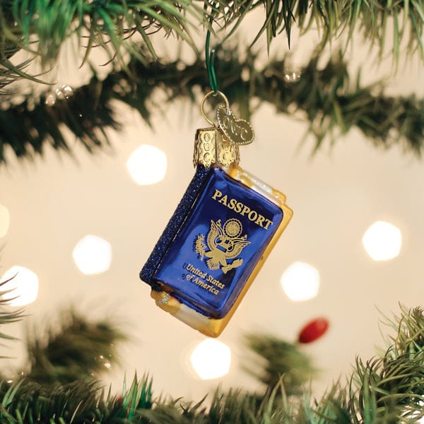 Old World Christmas 2.25 X 1.25 X 0.75 / 87500 Mini Passport Ornament