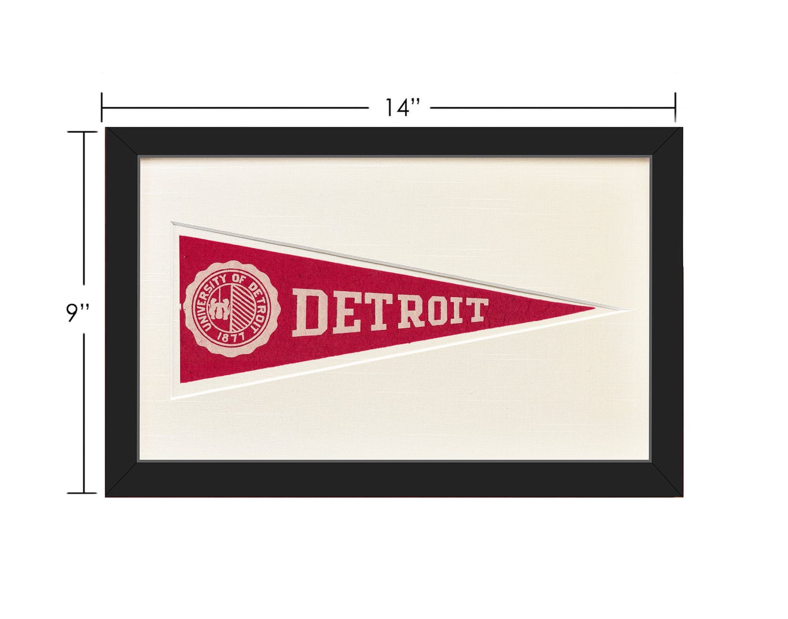 Americana Memories Vintage Detroit University Hormel Pennant