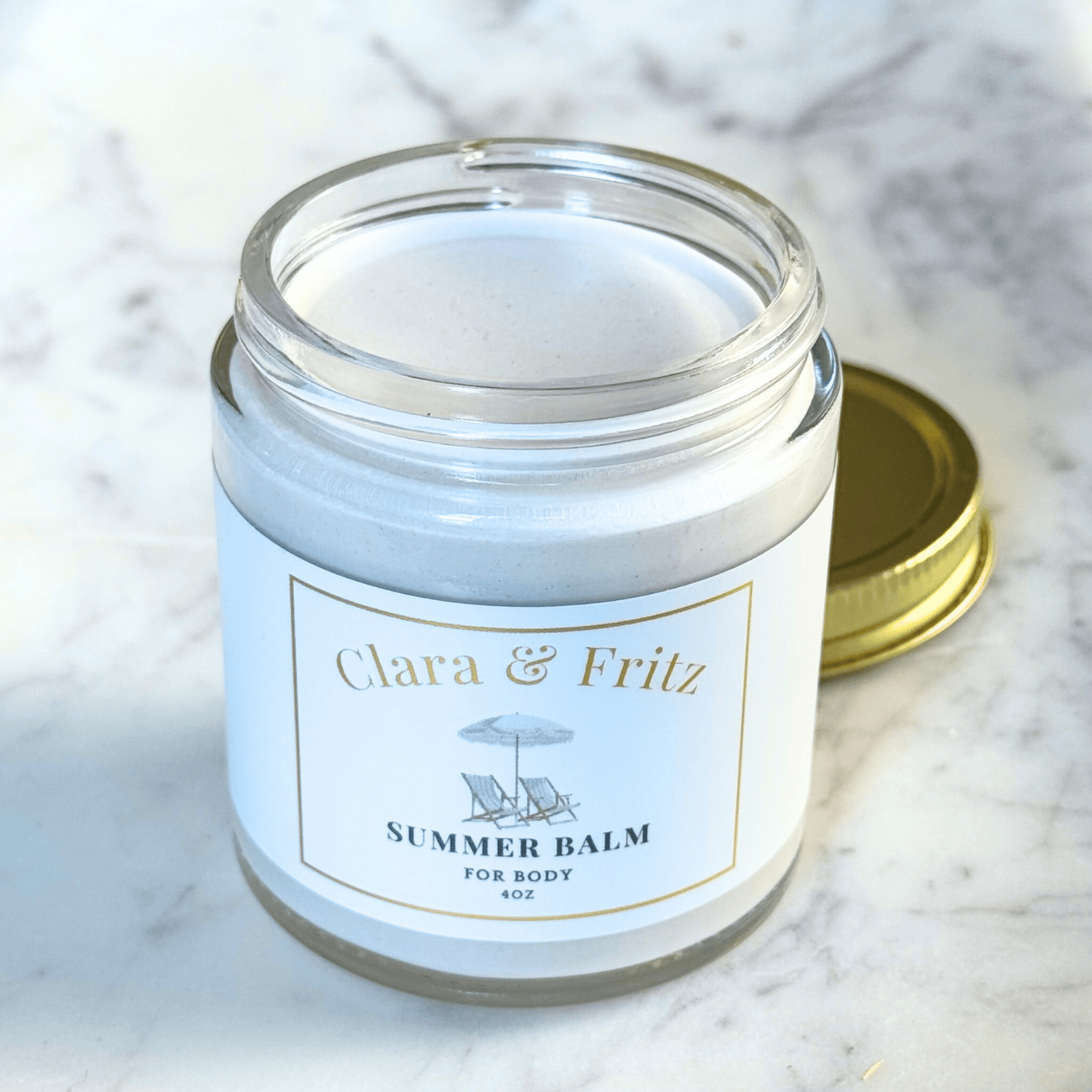 Clara & Fritz 2-pack / 4oz Summer Balm for Body with Zinc Oxide
