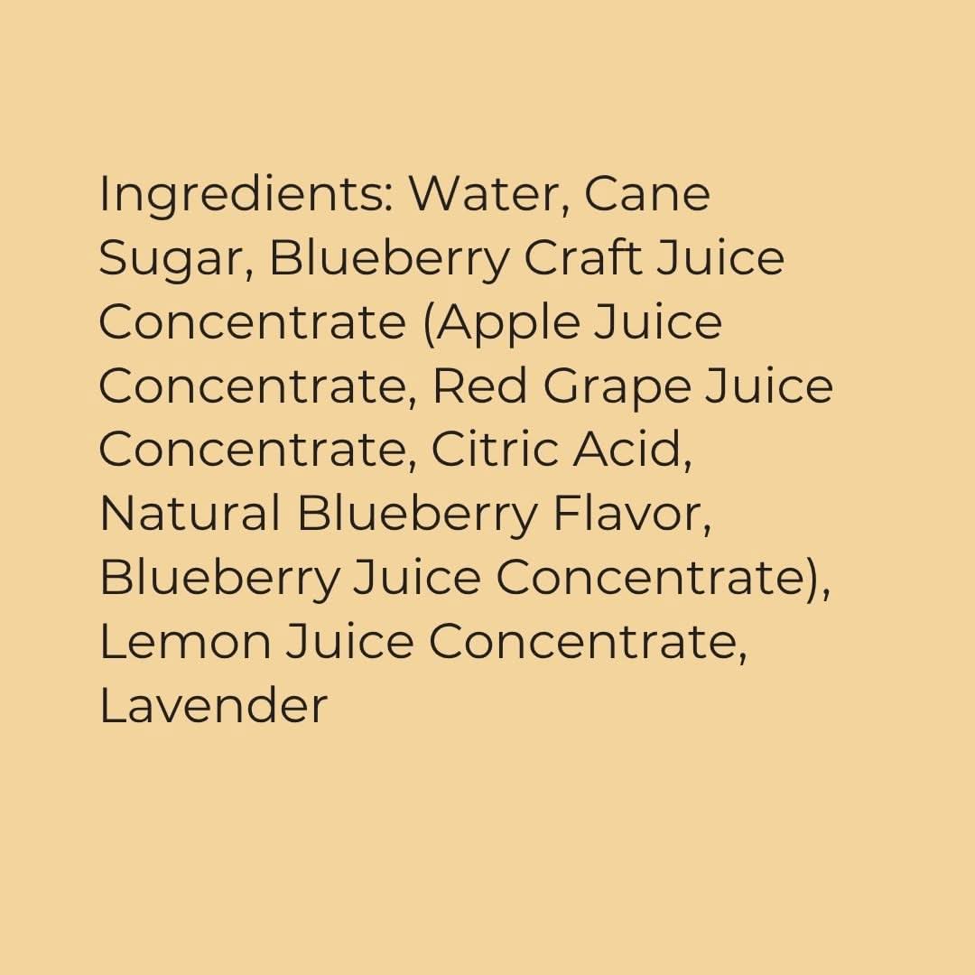 Wood Stove Kitchen Cocktail and Drink Mixers Blueberry & Lavender Syrup, 16 fl oz