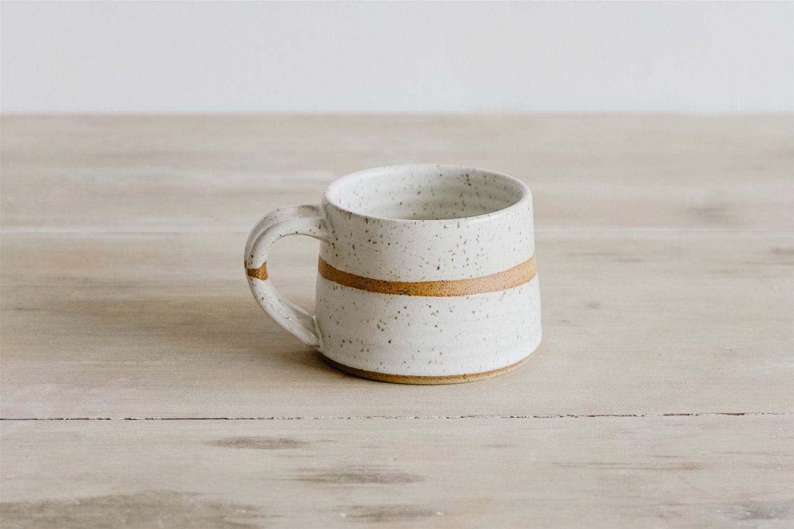 KJ Pottery Mug Speckled White The Mug
