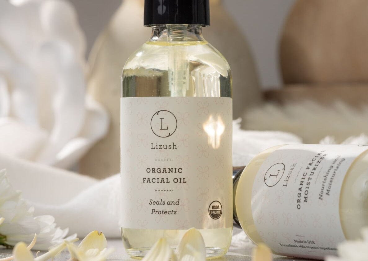 Lizush ORGANIC FACIAL OIL Seals and Protects