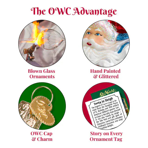 Old World Christmas 2 X 4 X 4.5 / 12573 Reindeer Ornament