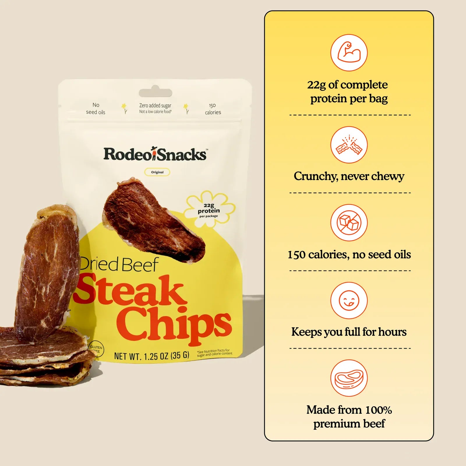 Rodeo Snacks Snack Sticks Steak Chips