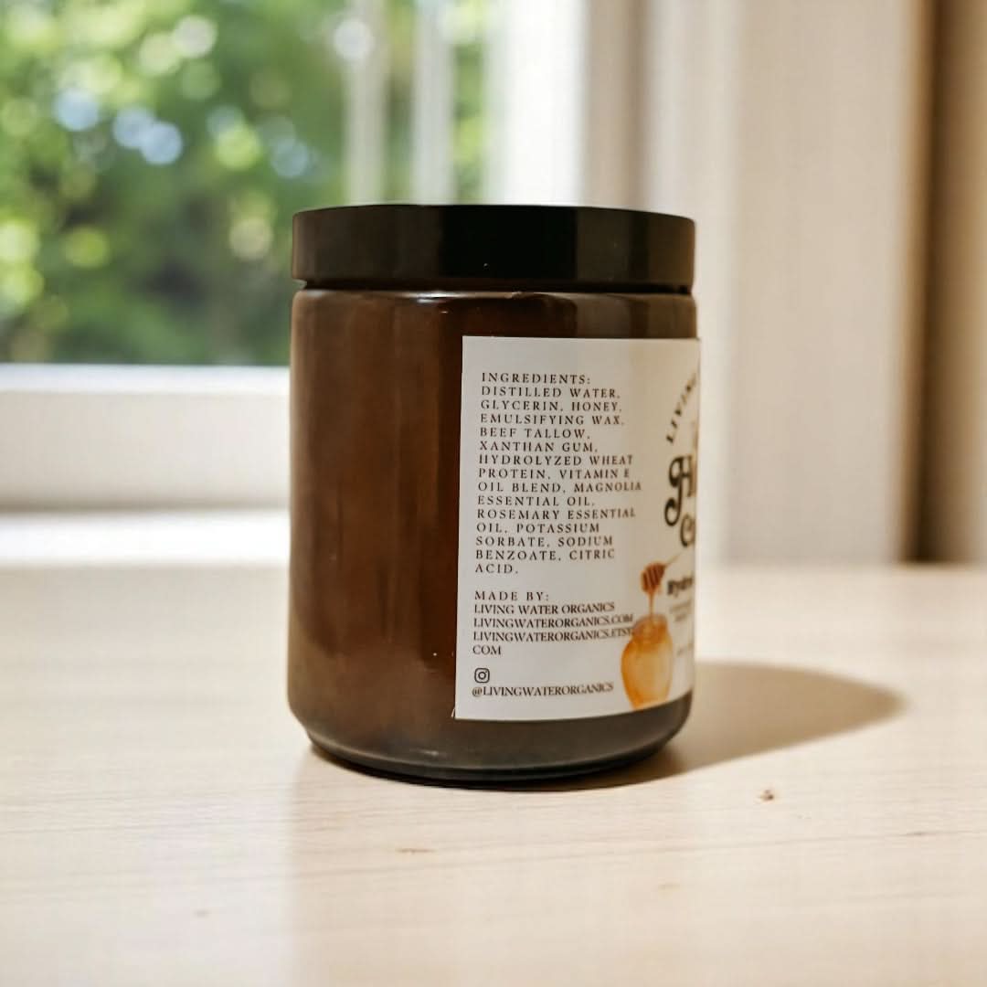 Living Water Organics Tallow Honey Curl Gel (Strong Hold)