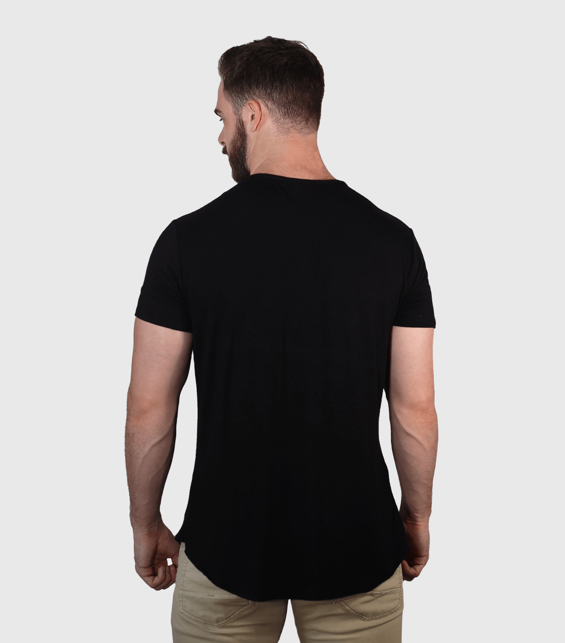 Bamtech Shirt Bamboo Swift Curve-Hem Tee - Black