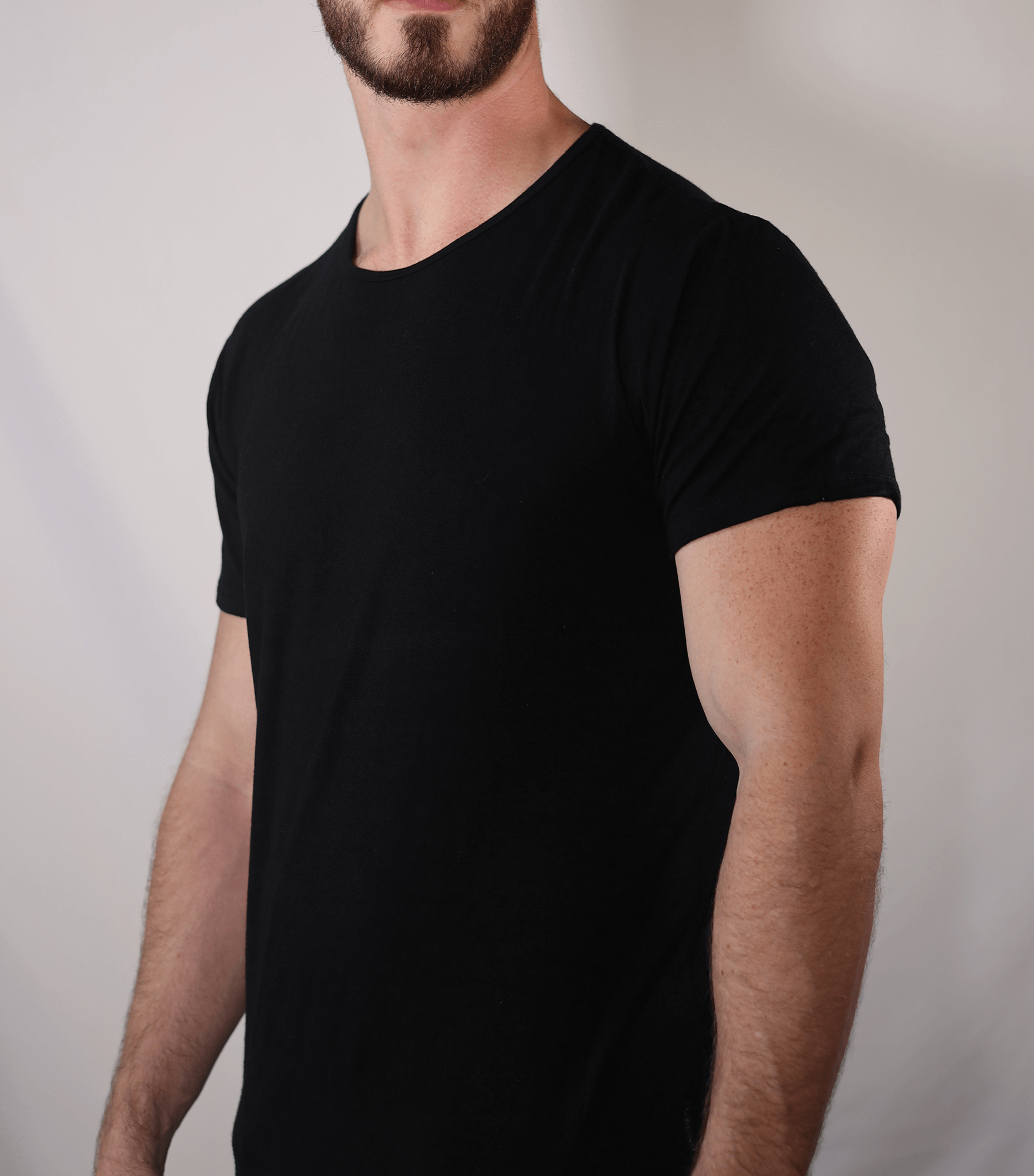 Bamtech Shirt Bamboo Swift Curve-Hem Tee - Black