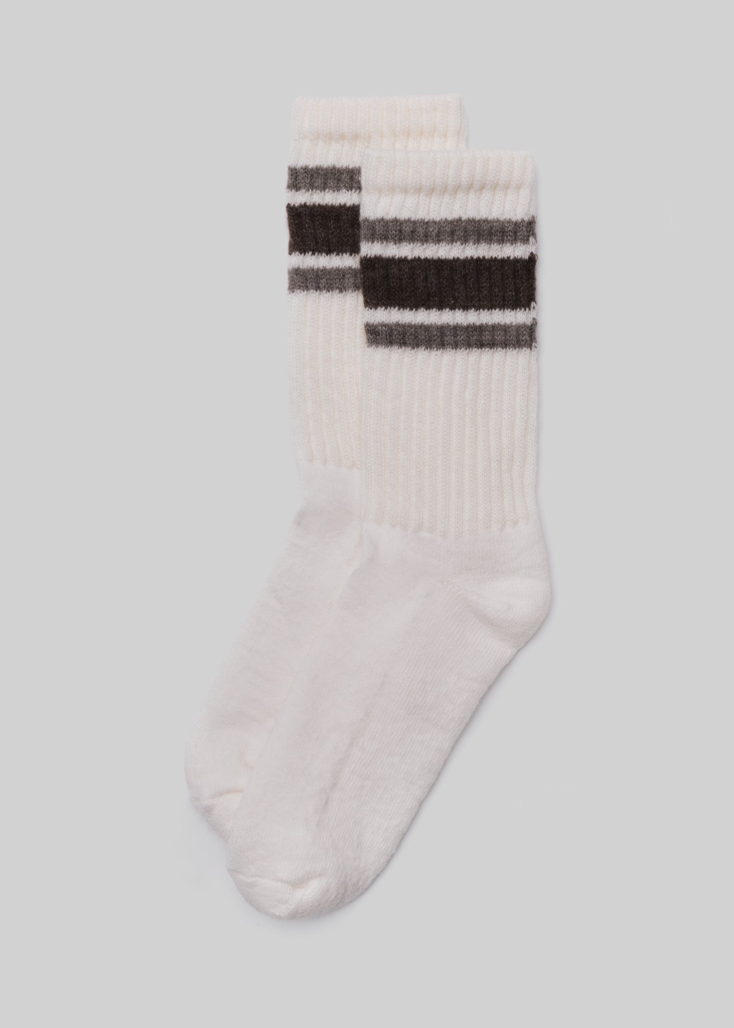 American Trench Socks Brown/Elk / One Size The Merino Retro Stripe