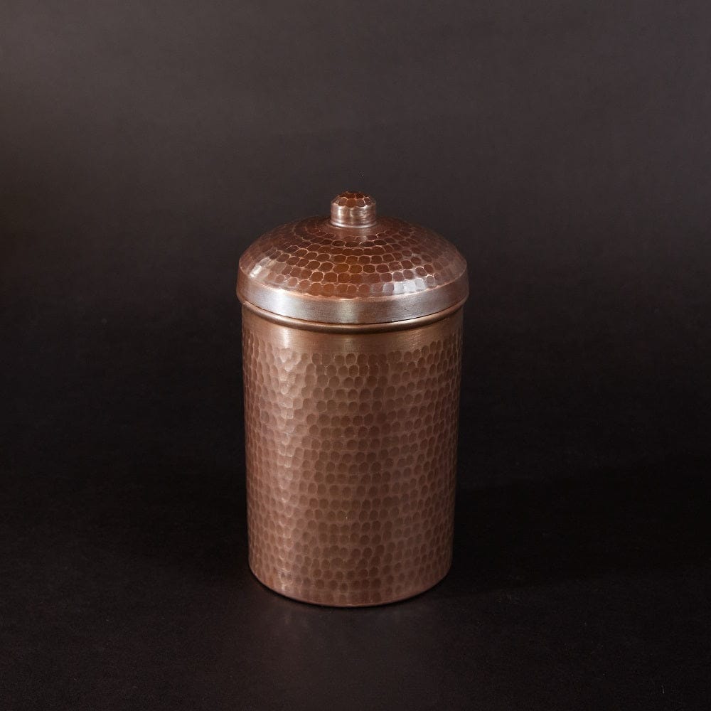 Sertodo Canisters 6x4 inch, 1 quart / Patina Copper Kitchen Canisters - Individual Sizes