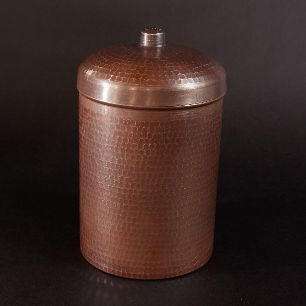 Sertodo Canisters 3.25 quart, 8x6 inch / Peacock Patina Copper Kitchen Compost Bin (Canisters)