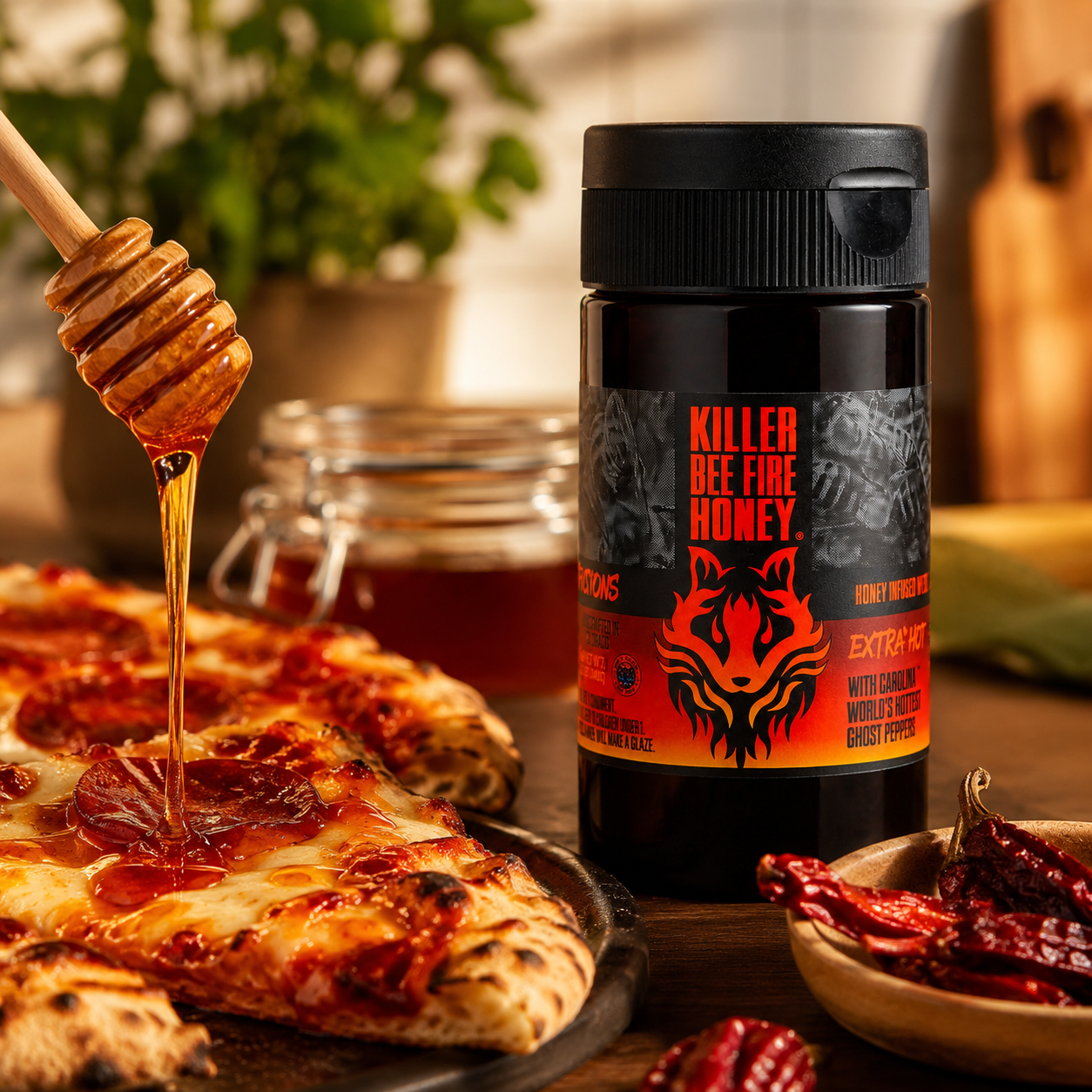 Killer Bee - Fire Honey - All Natural - Hot Honey
