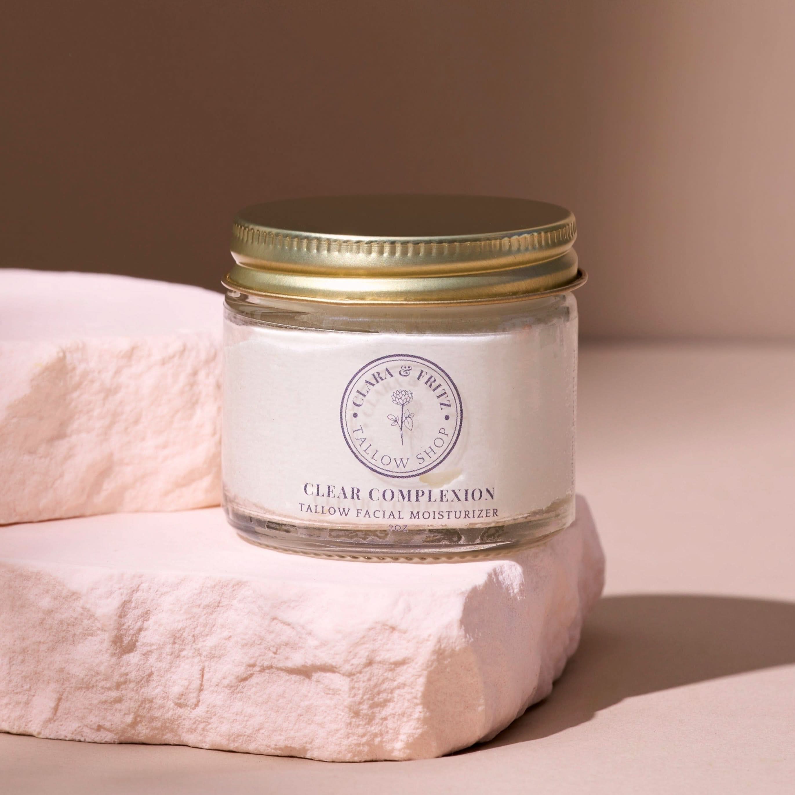 Clara & Fritz Tallow Shop Lotion & Moisturizer 2 fl oz Clara & Fritz Clear Complexion Whipped Tallow Facial Moisturizer