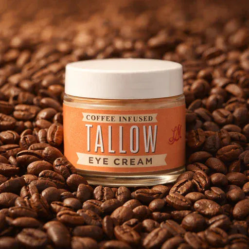 Lady May Tallow Body Cream/Lotion Natural Tallow Eye Cream | Caffeine Under Eye Cream