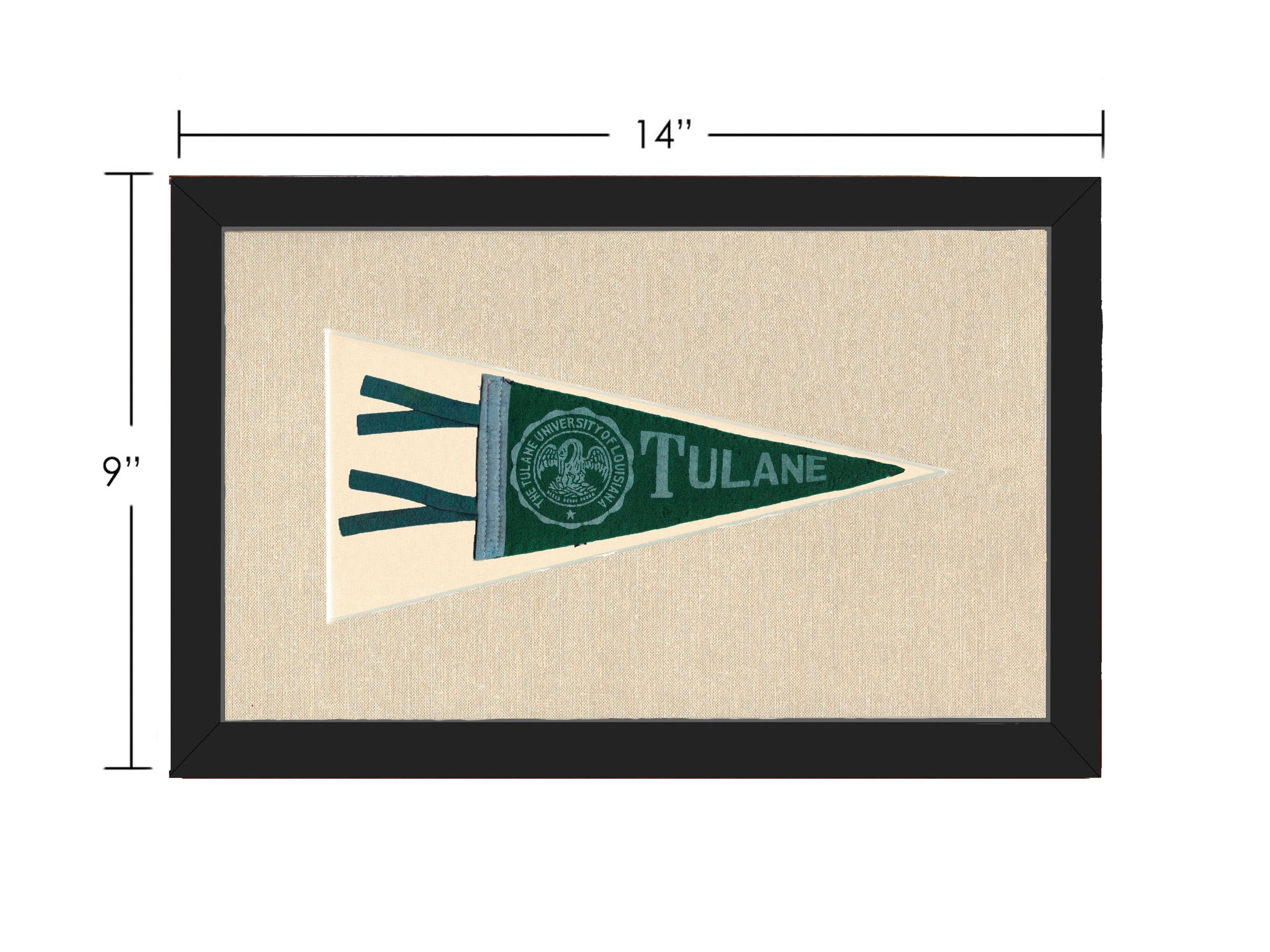 Americana Memories Vintage Pennants and Memorabilia Vintage University of Louisiana Pennant