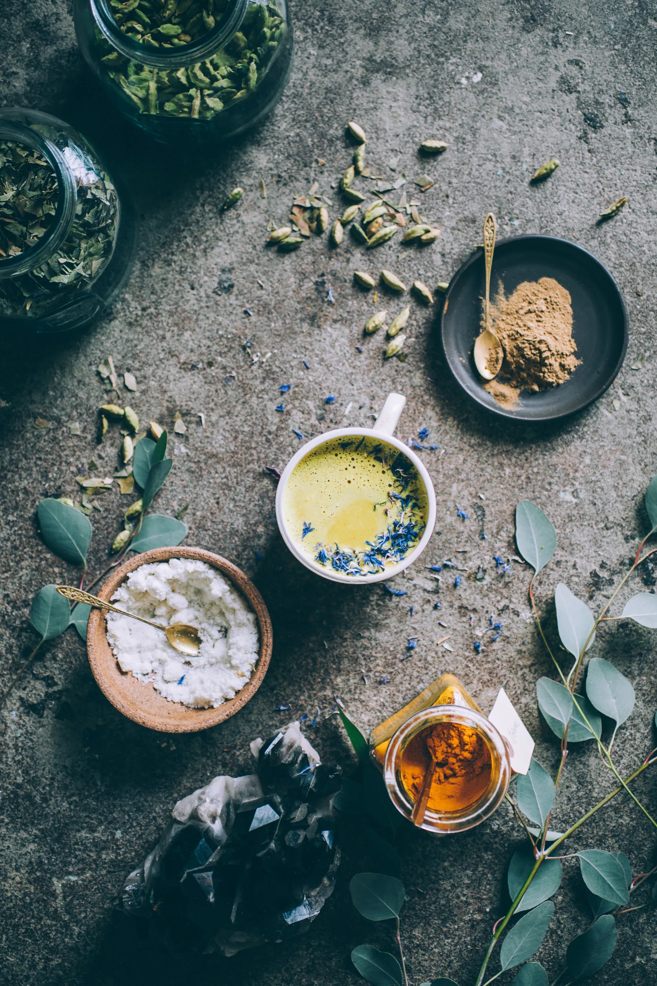 Anima Mundi Tea & Infusions GOLDEN MOON MILK | Blue Lotus Vanilla