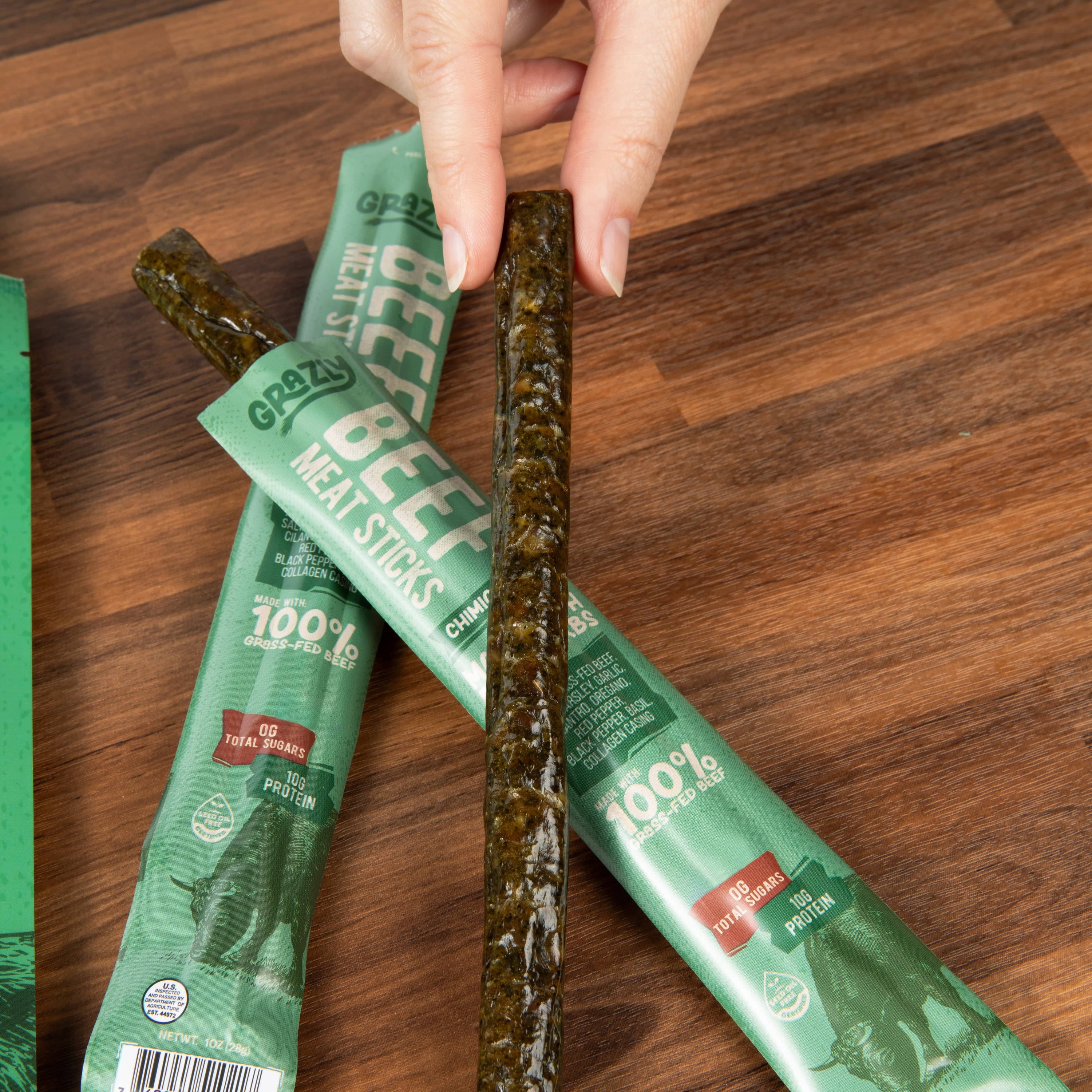 Grazly Chimichurri Beef Meat Sticks