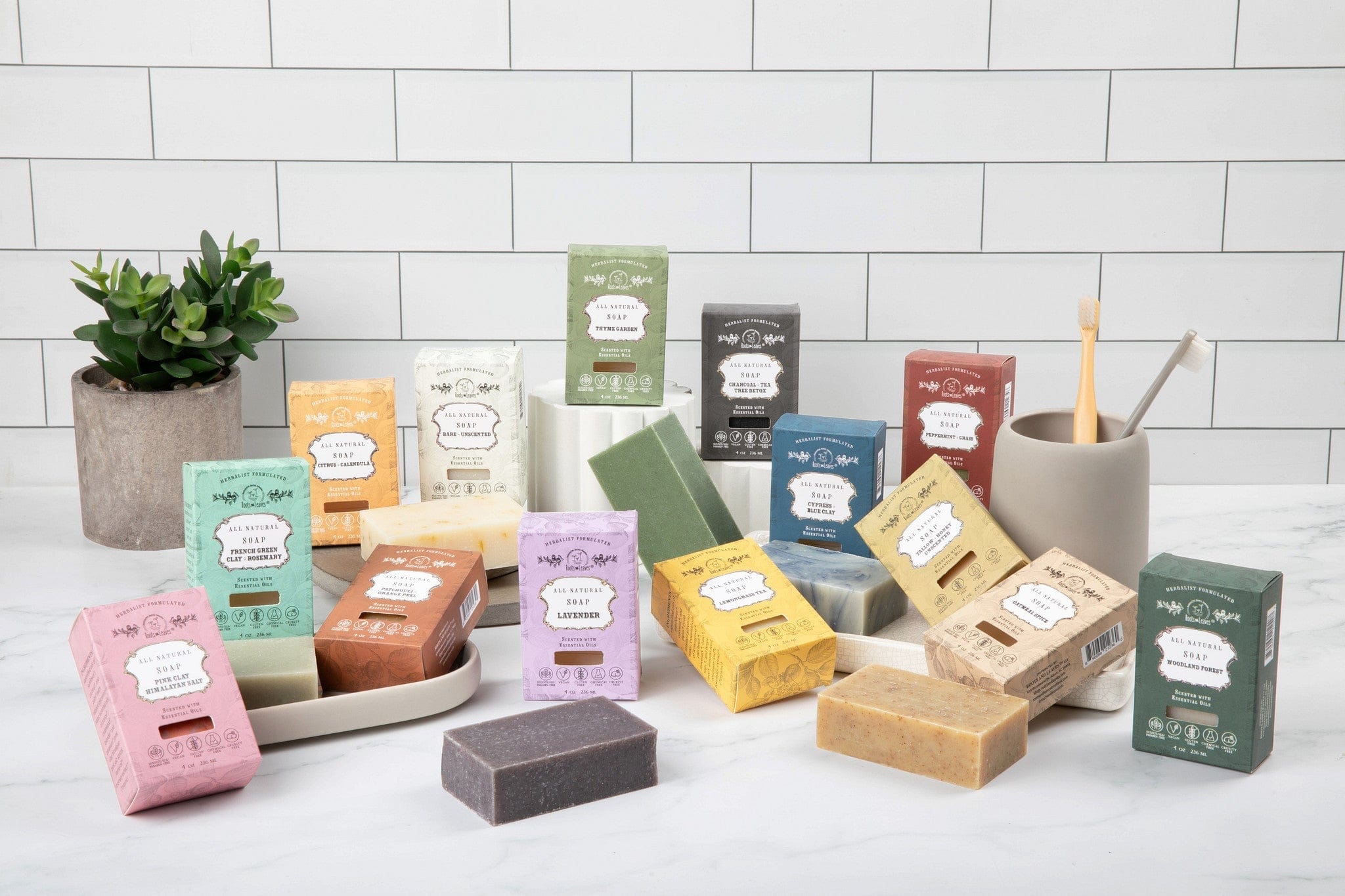 Roots and Leaves, LLC Organic Vegan Lavender Bar Soap
