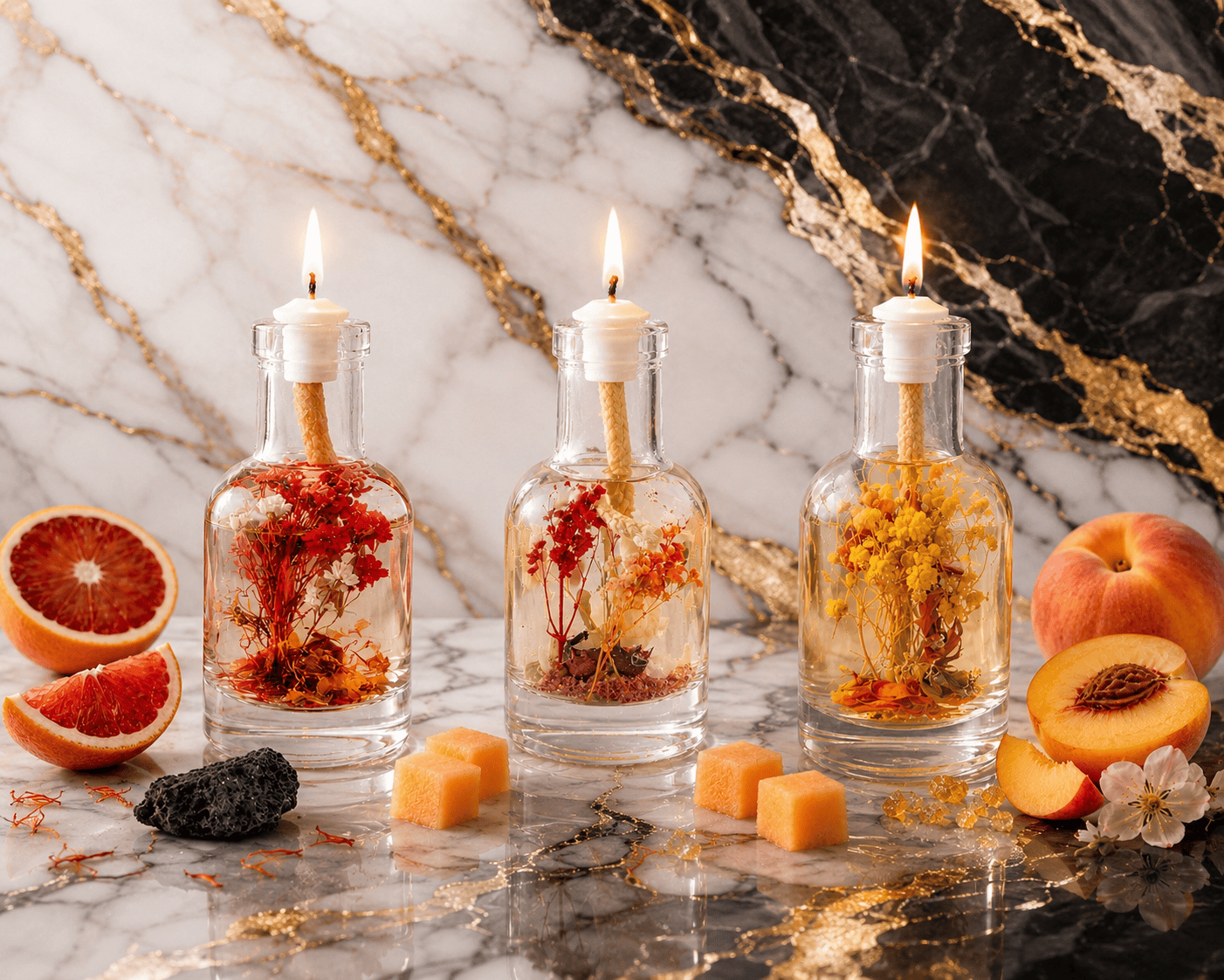 Logos Candles Fire Trio