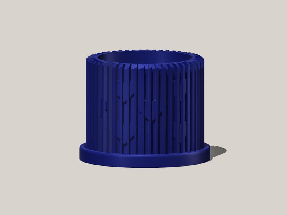 Rosebud HomeGoods Planter Navy / 4 Inch - No Tray Modern Heart-Shaped Planter with Drainage & Saucer – Unique Valentine’s Day Gift for Plant Lovers, 3d Printed Planter Home Hosting Decor,
