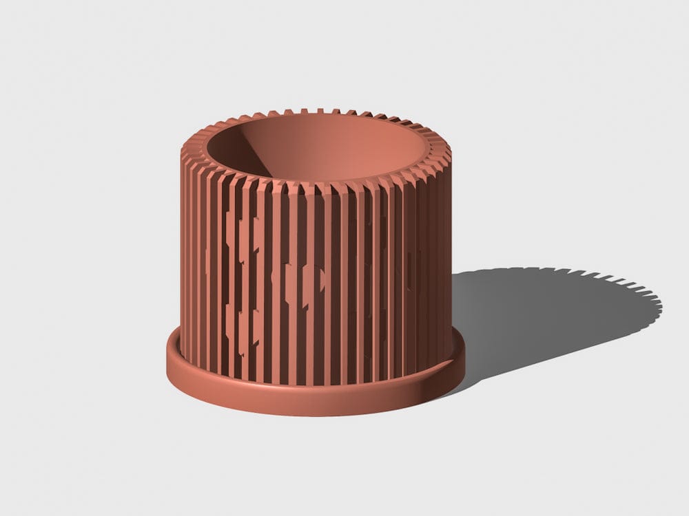 Rosebud HomeGoods Planter Terracotta / 4 Inch - No Tray Modern Heart-Shaped Planter with Drainage & Saucer – Unique Valentine’s Day Gift for Plant Lovers, 3d Printed Planter Home Hosting Decor,
