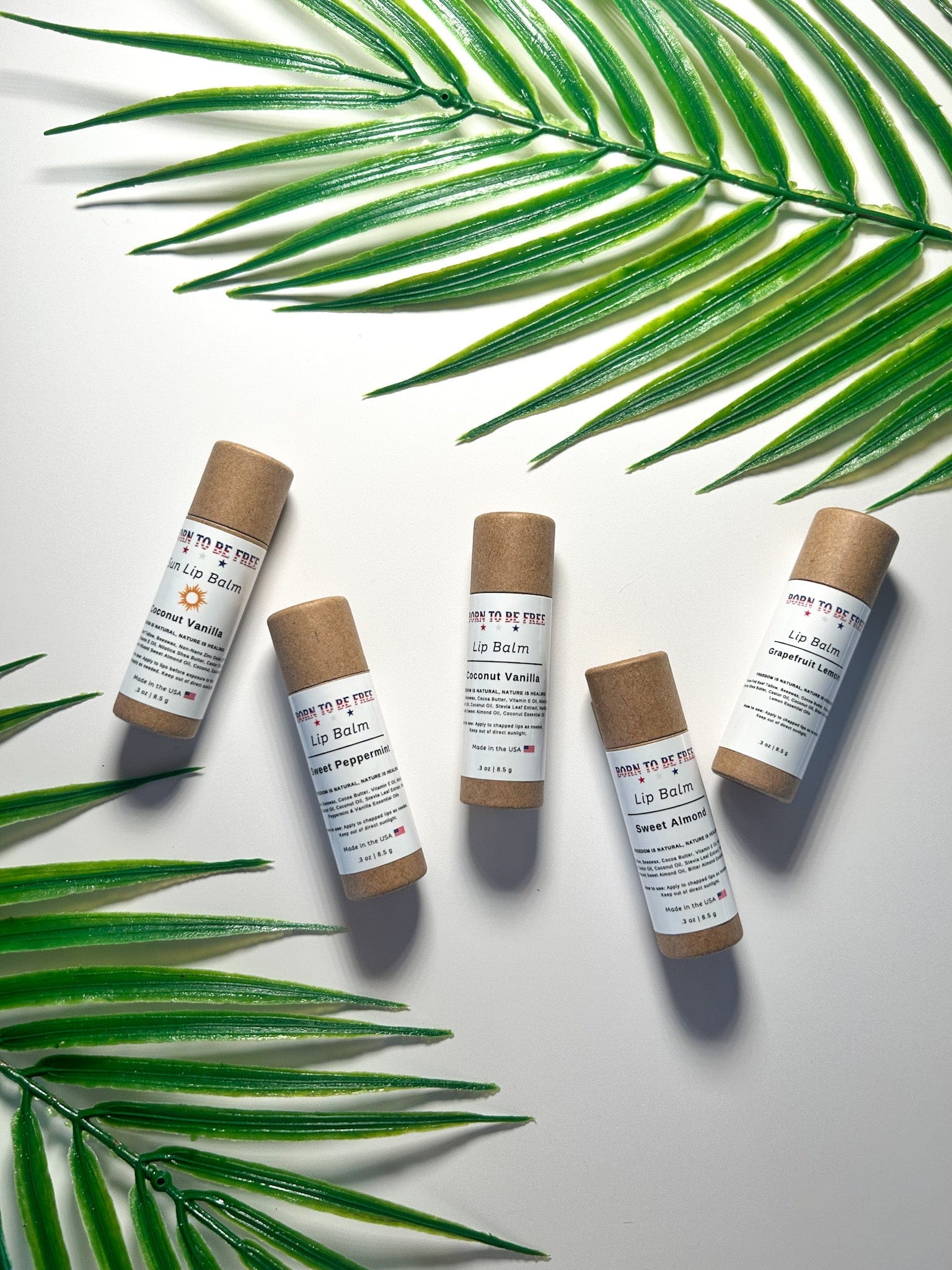 Born To Be Free Lip Balm The Balm Bundle (5 lip balms) The Balm Bundle