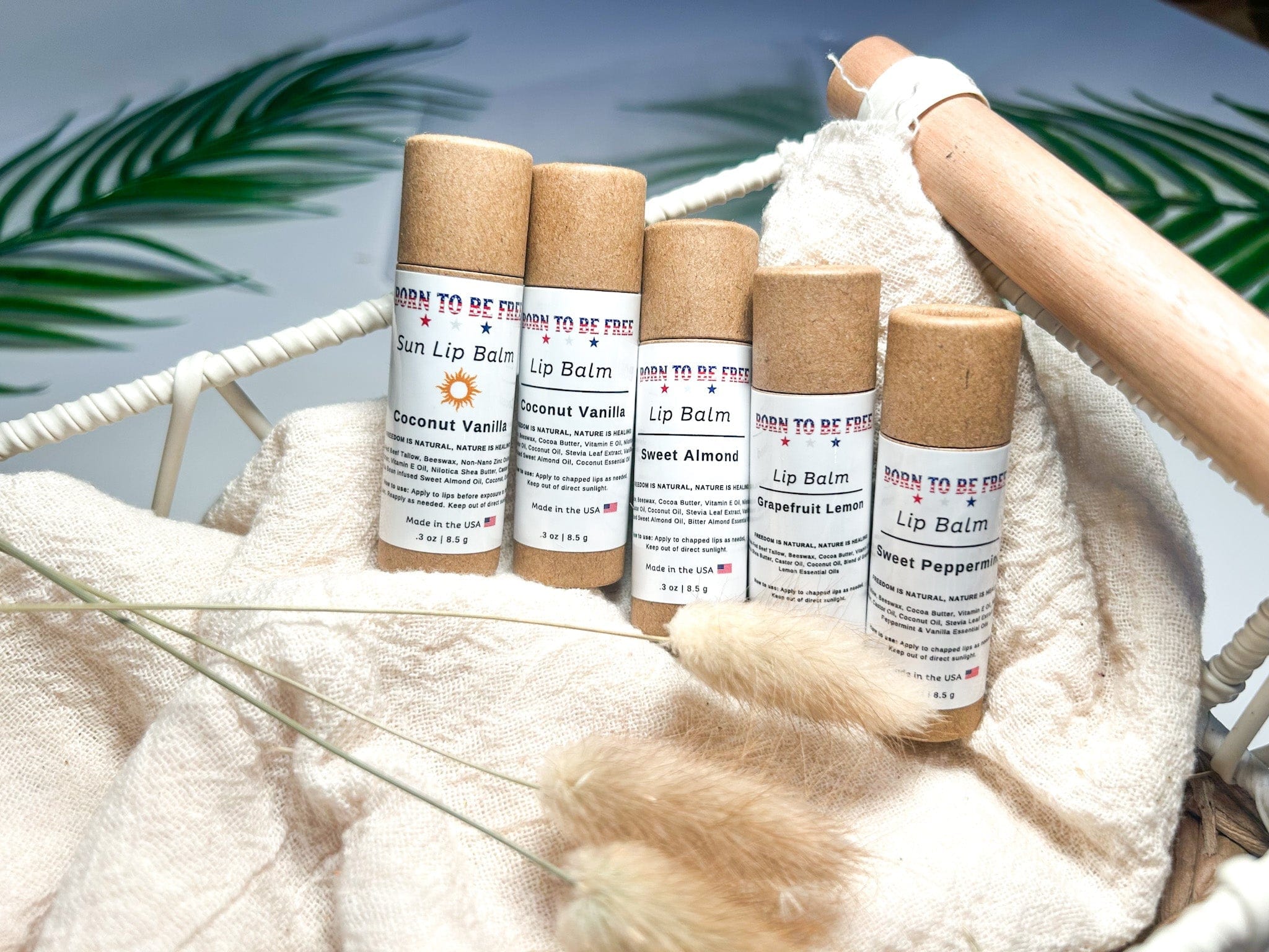 Born To Be Free Lip Balm The Balm Bundle (5 lip balms) The Balm Bundle