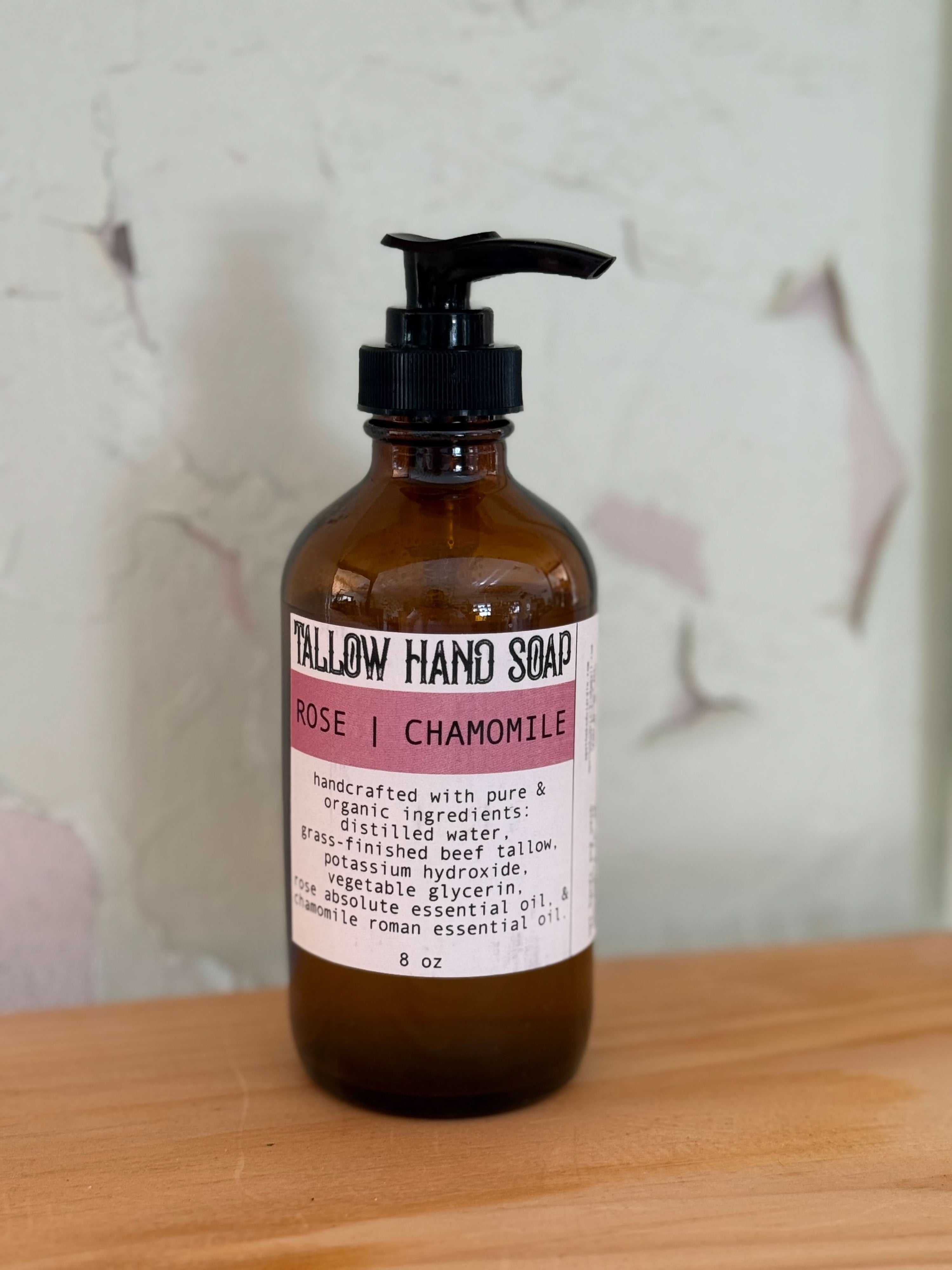 Apotheke DuJardin rose chamomile Tallow Liquid Hand Soap