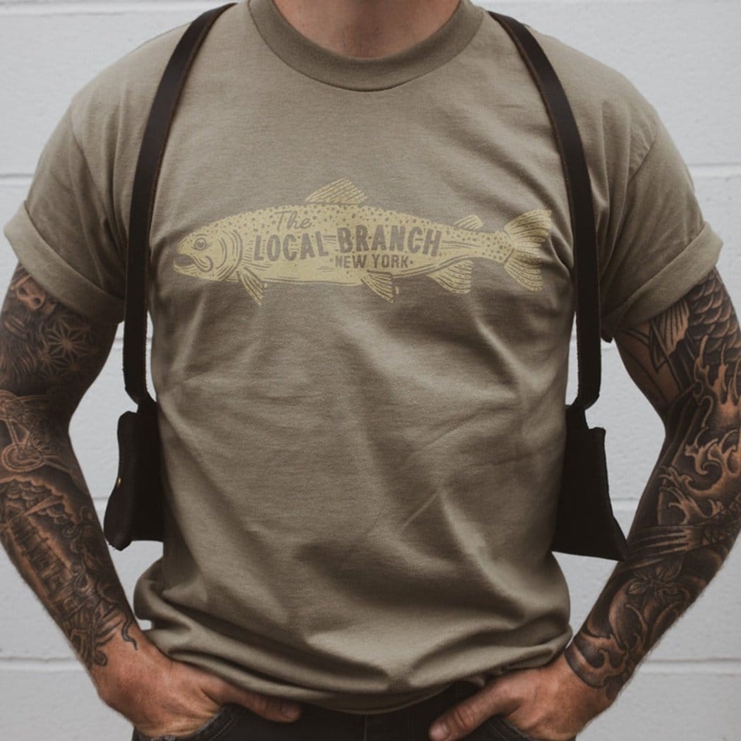 The Local Branch Tee S Trout Tee - USA Made