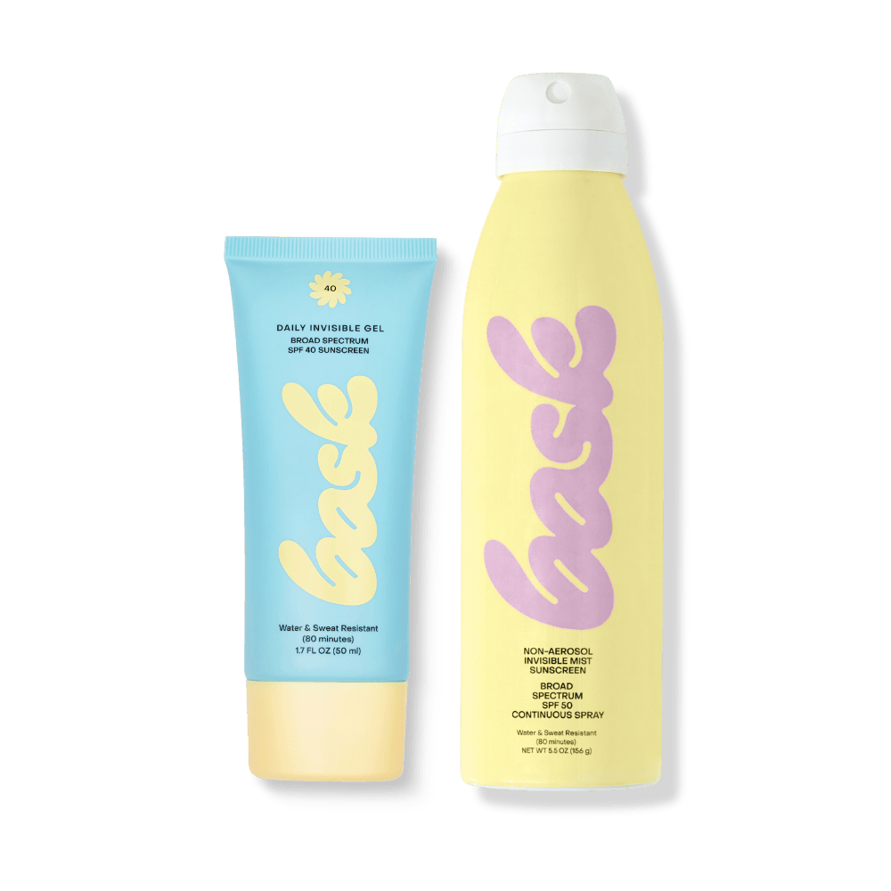 Bask Suncare Reef Safe Sunscreen Invisible Gel + SPF 50 Spray Feel Good Bundle