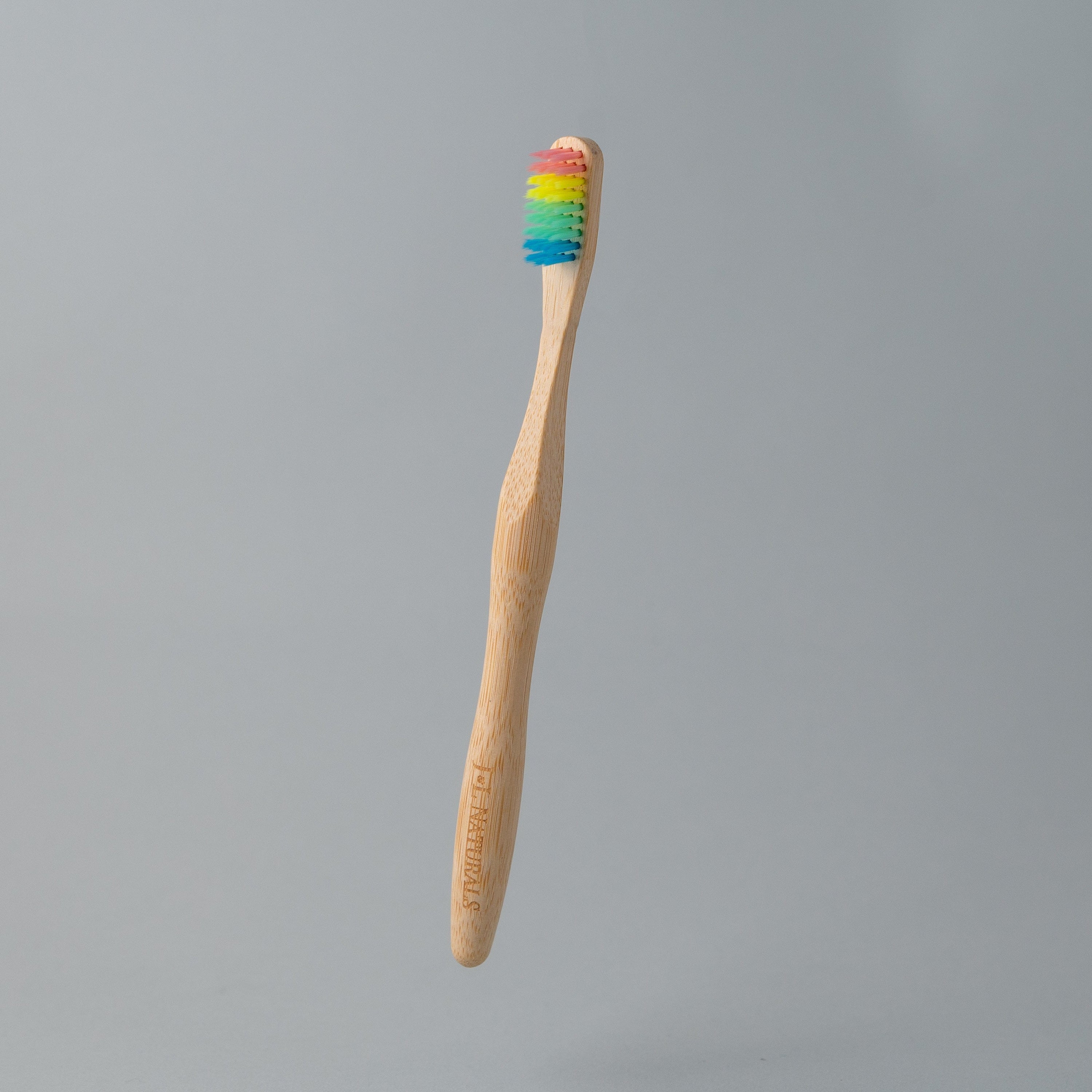 J&L Naturals Essentials Rainbow Bamboo Toothbrush
