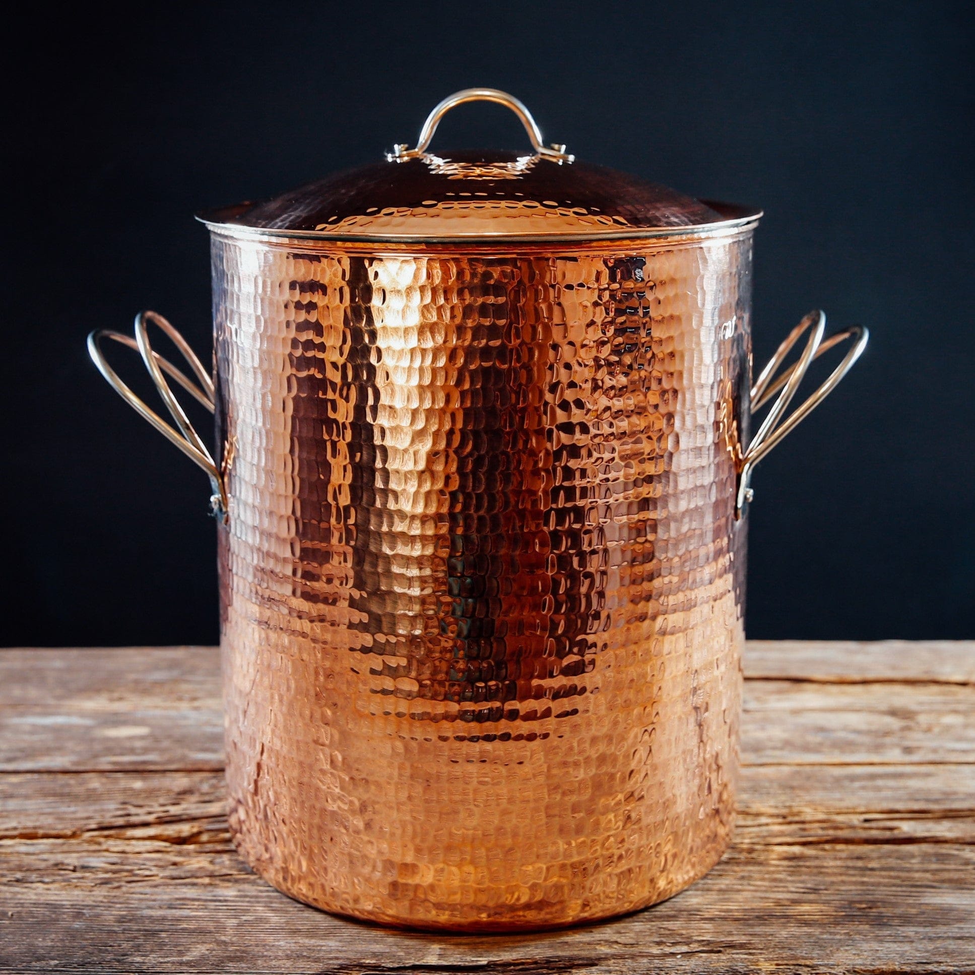 Sertodo Pots & Pans 10 Quart - 8" diameter x 10" deep Big, Beautiful Copper Stock Pots