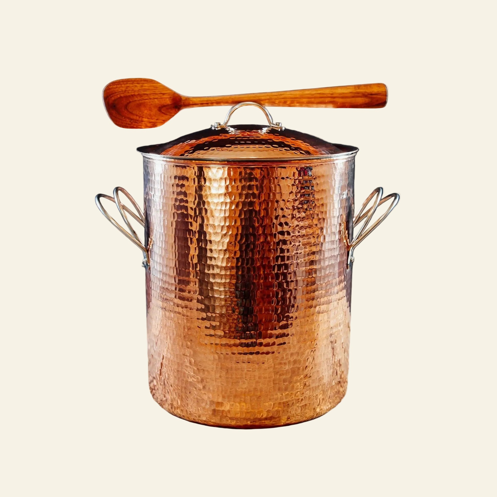 Sertodo Pots & Pans 14 Quart - 10" diameter x 12" deep Big, Beautiful Copper Stock Pots